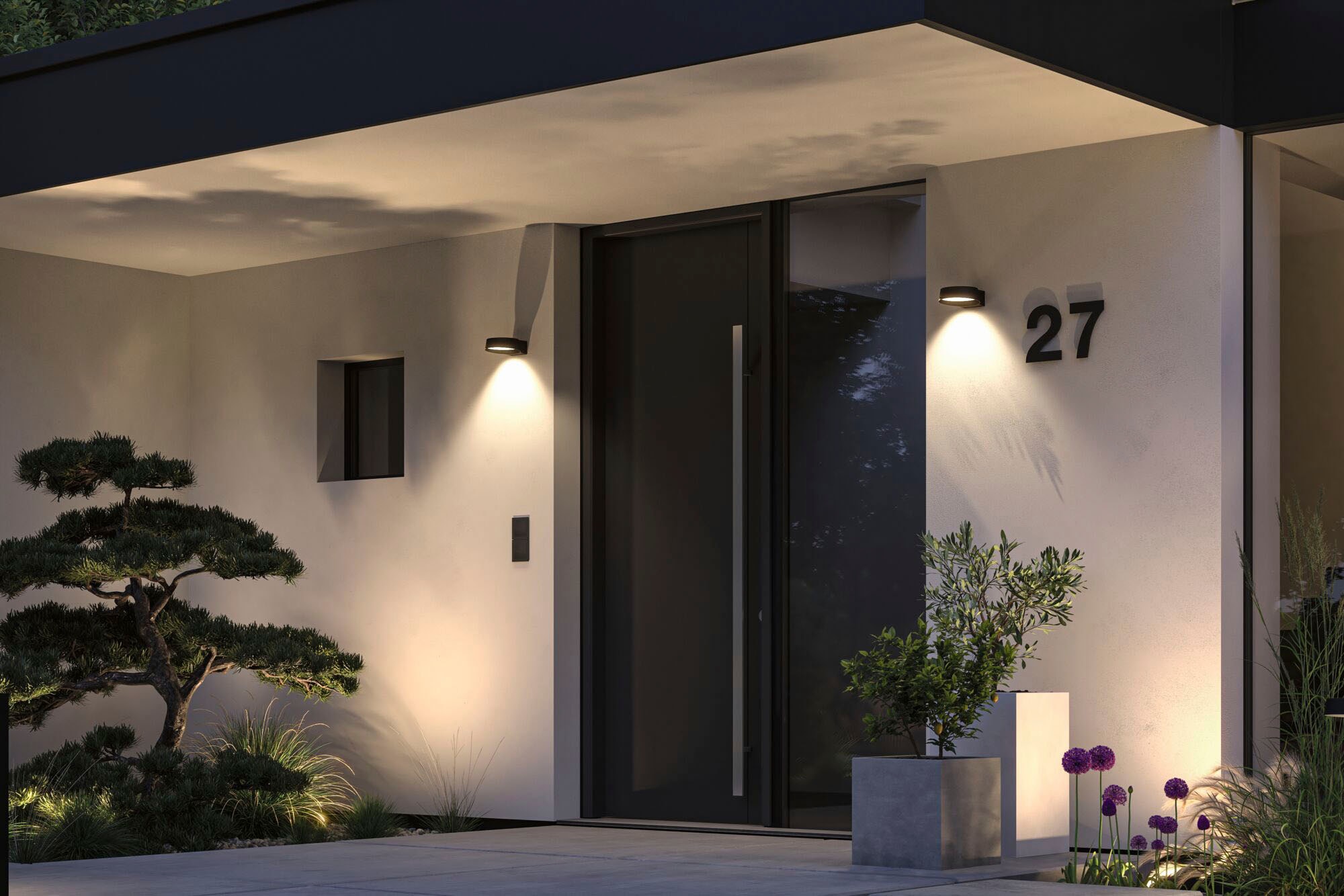Paulmann LED Außen-Wandleuchte »Outdoor 230V Capea Grand IP44 anthrazit« 1 Stk. Warmweiß Outdoor 230V Capea Grand IP44 anthrazit