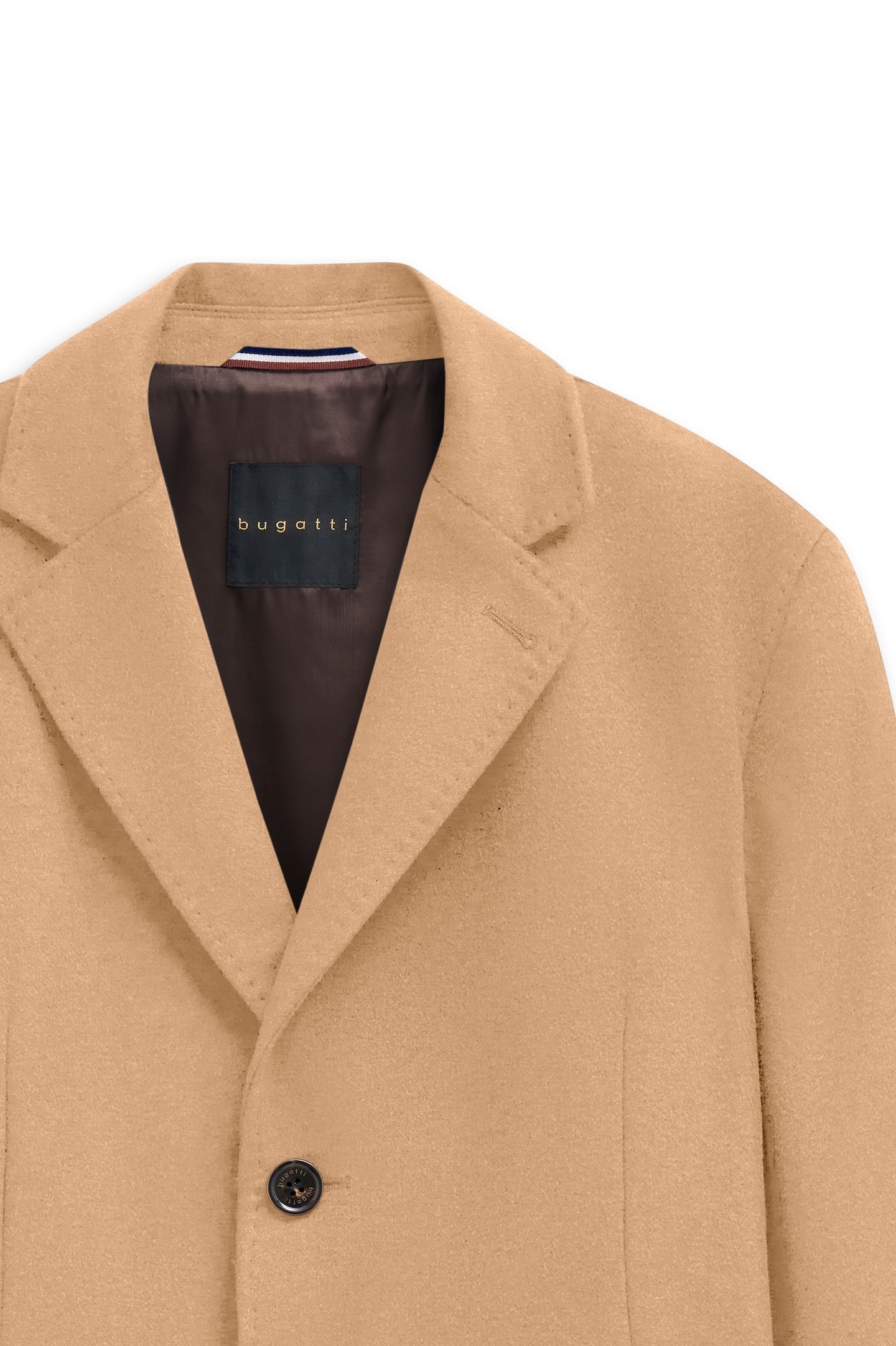 bugatti Kurzmantel »Kaschmir« im Modern Fit mit Knopfleiste