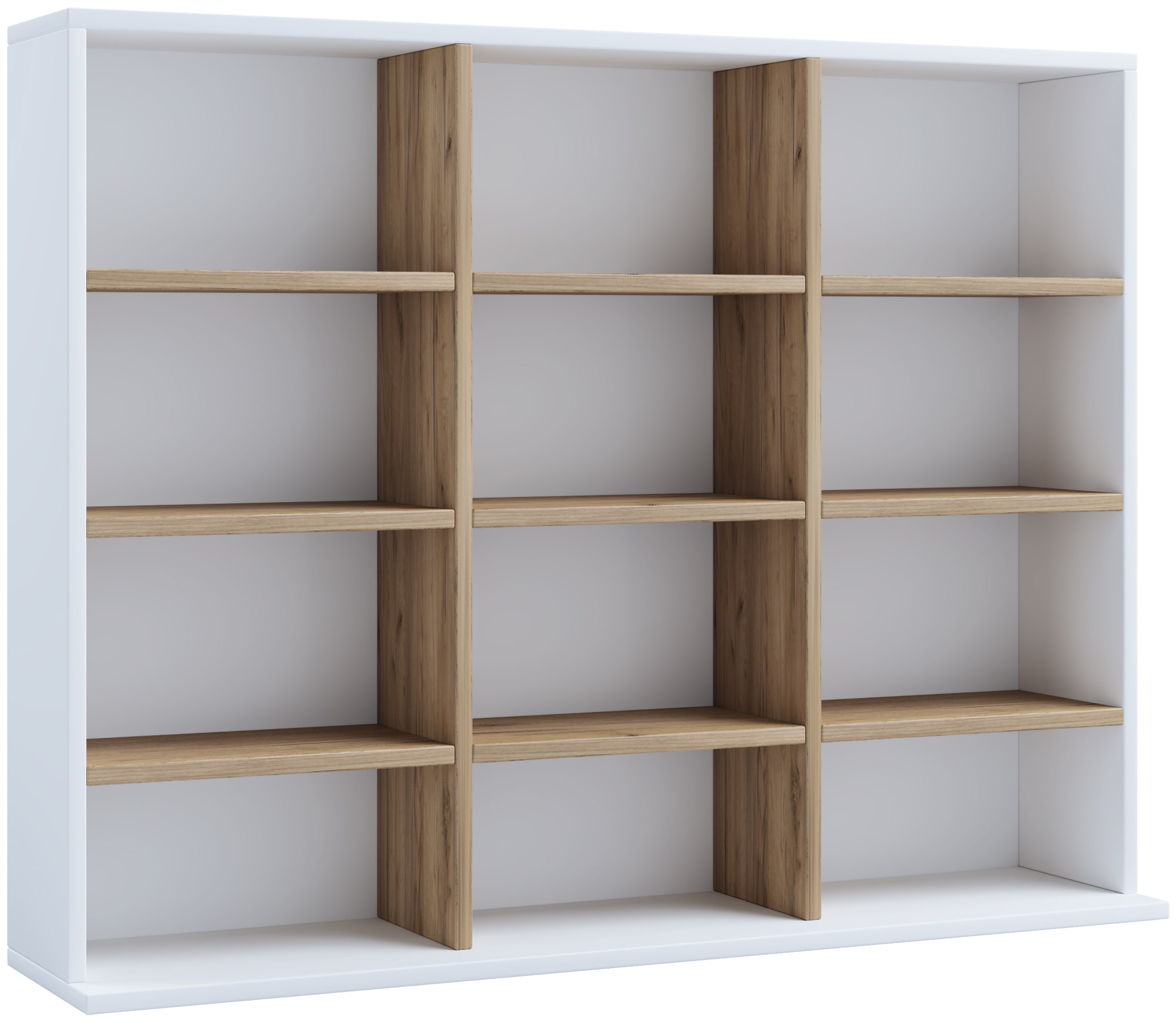 VCM Standregal »Holz CD DVD Standregal Bücherregal Regal Megosa L«
