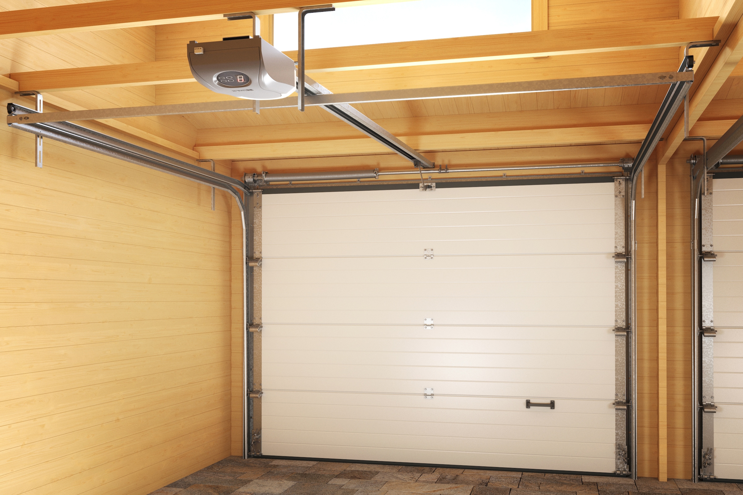Nordic Holz Garage »HAWAII« BxT: 820x579 cm, 205 cm Einfahrtshöhe, mit Sektionaltor