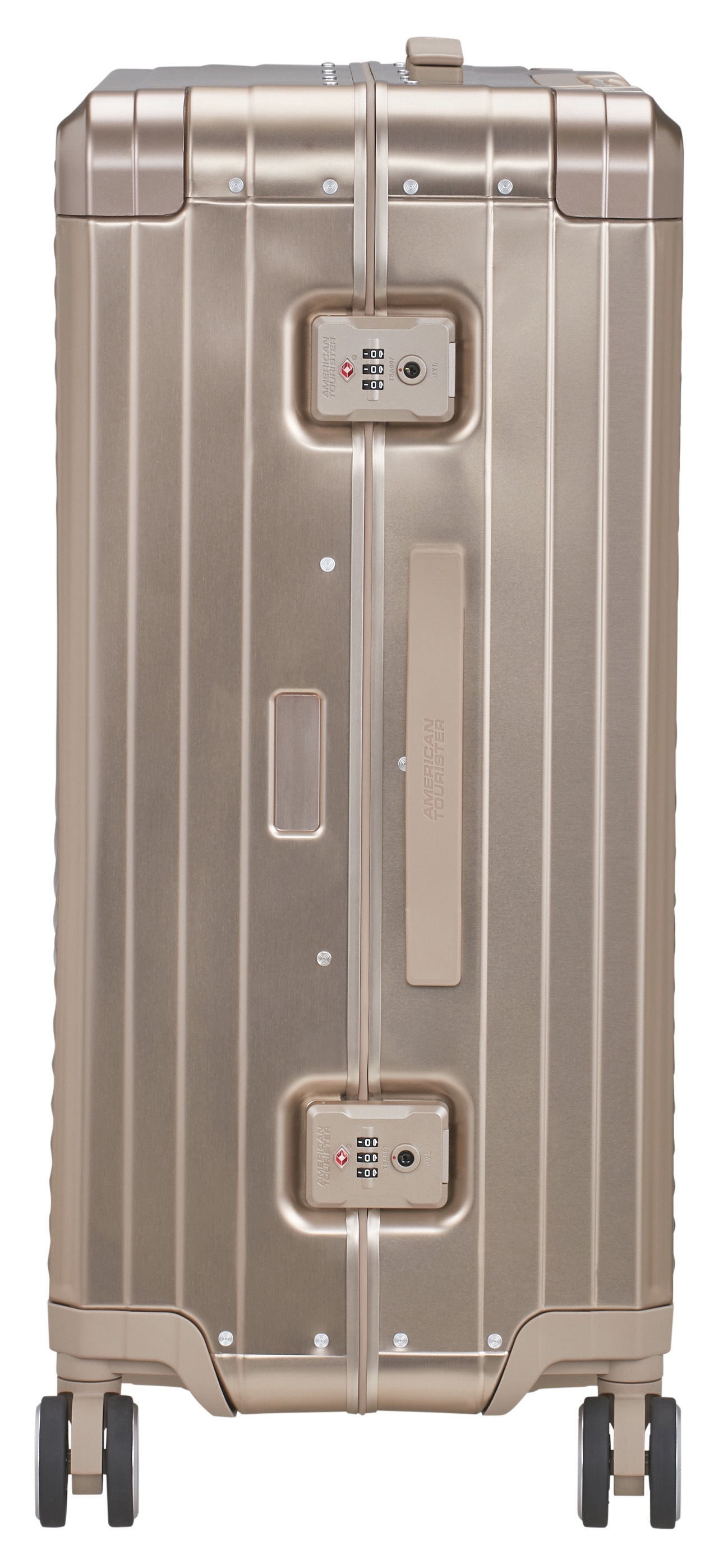 American Tourister® Hartschalen-Trolley »SOUNDBOX ALU, verschiedene Größen und Farben« 73 l 4 Rollen Hartschalen-Koffer zwei TSA-Schlösser Aluminium-Koffer