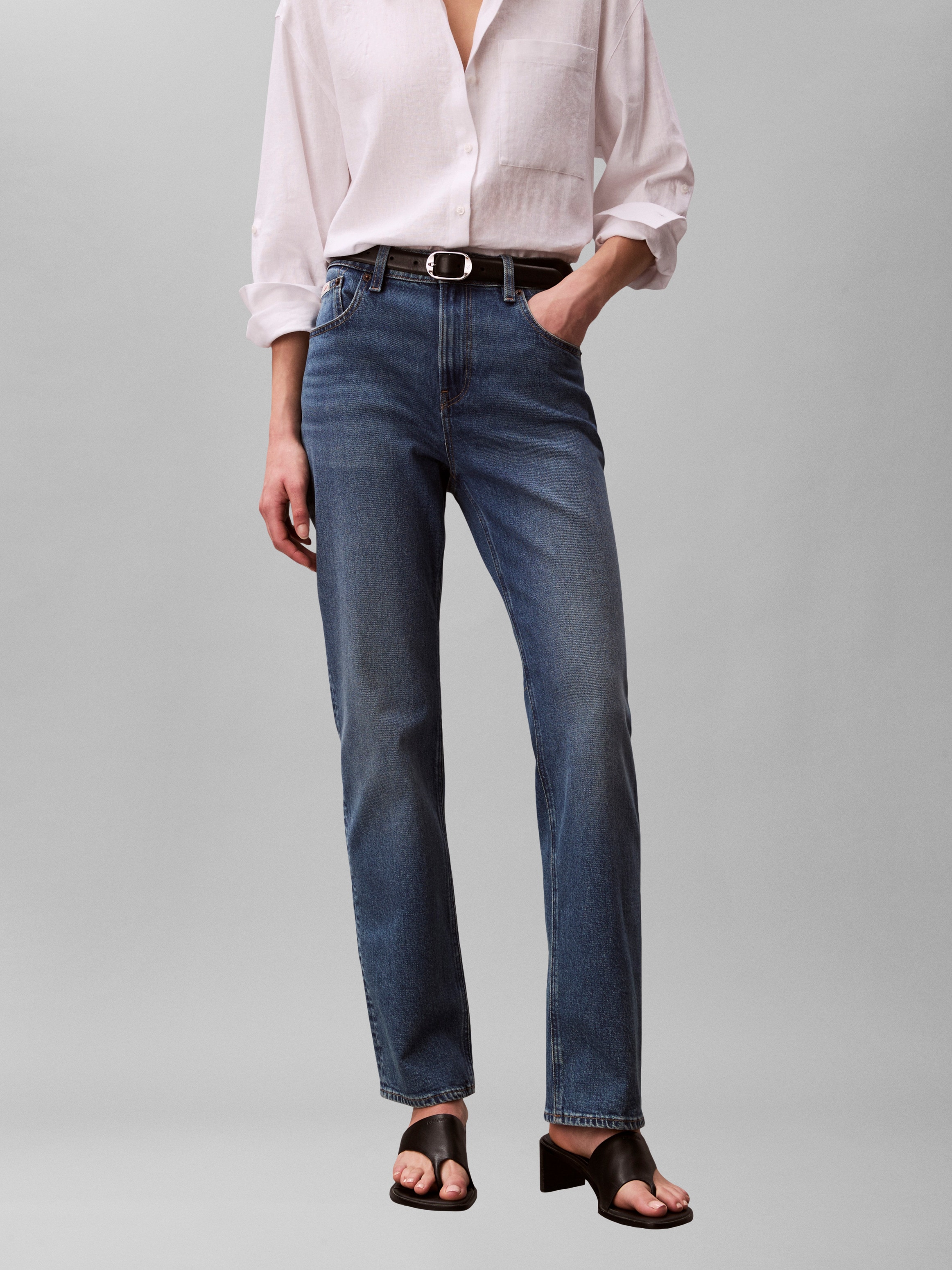 Calvin Klein Jeans High-waist-Jeans Regular fit mit high waist Passform