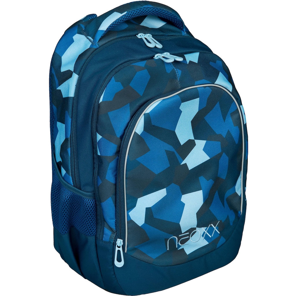 neoxx Schulrucksack »Fly, Camo Nation«, Reflektionsnaht