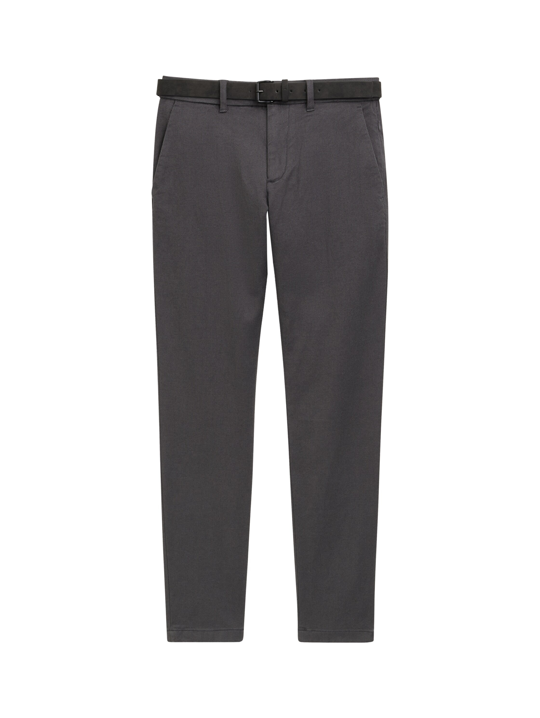 TOM TAILOR Chinohose, (2 tlg., inklusive Gürtel), mit dezenter Struktur
