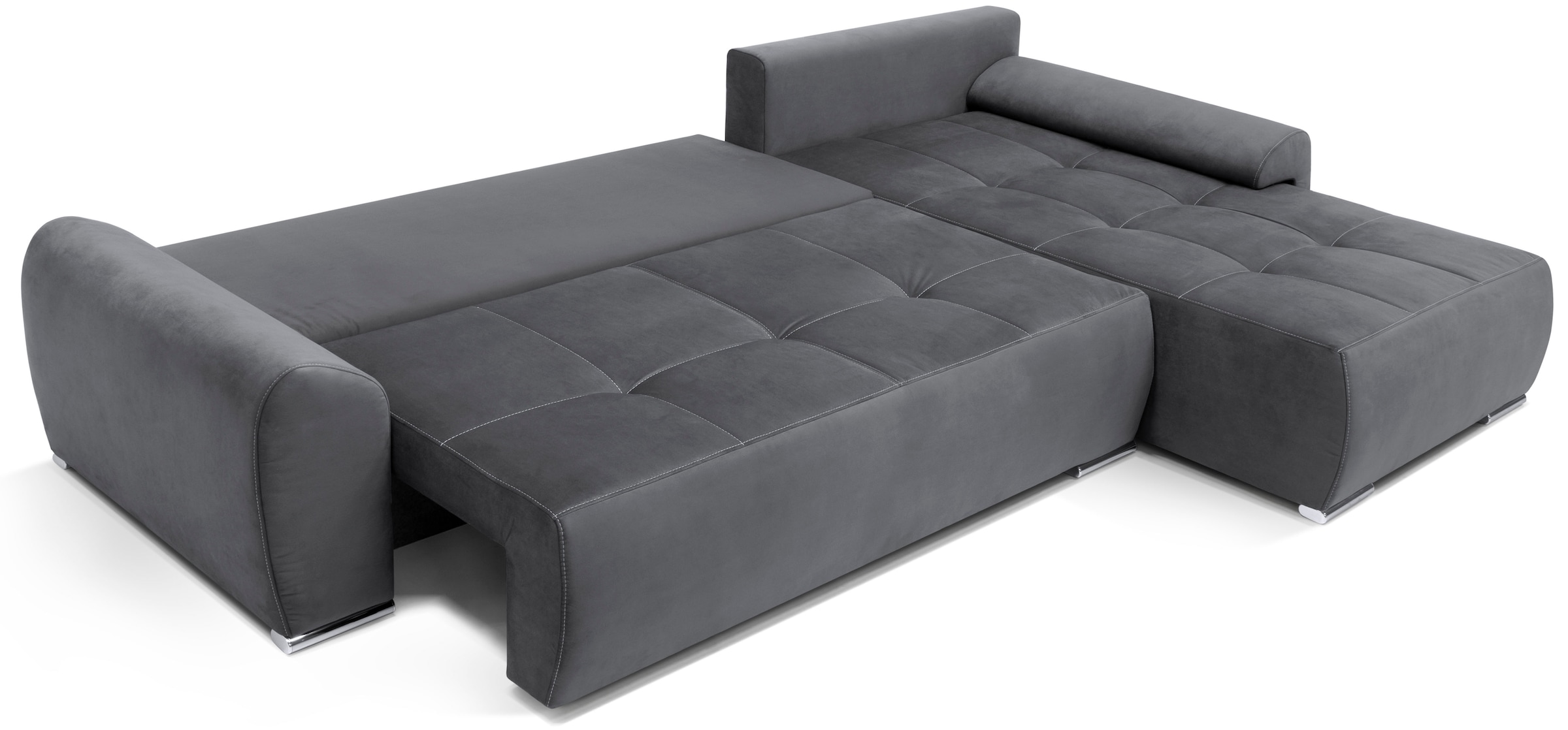 COLLECTION AB Ecksofa »30 Jahre Jubiläums-Modell Bilbao L-Form«, inkl. Bettfunktion und Bettkasten, Zierkissen mit Strassstein