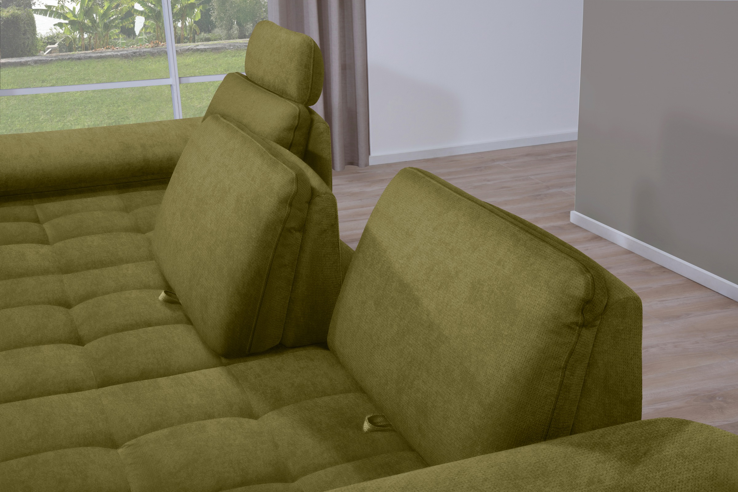 alina Ecksofa »Royce«, inklusive Sitztiefenverstellung, 270 cm breit