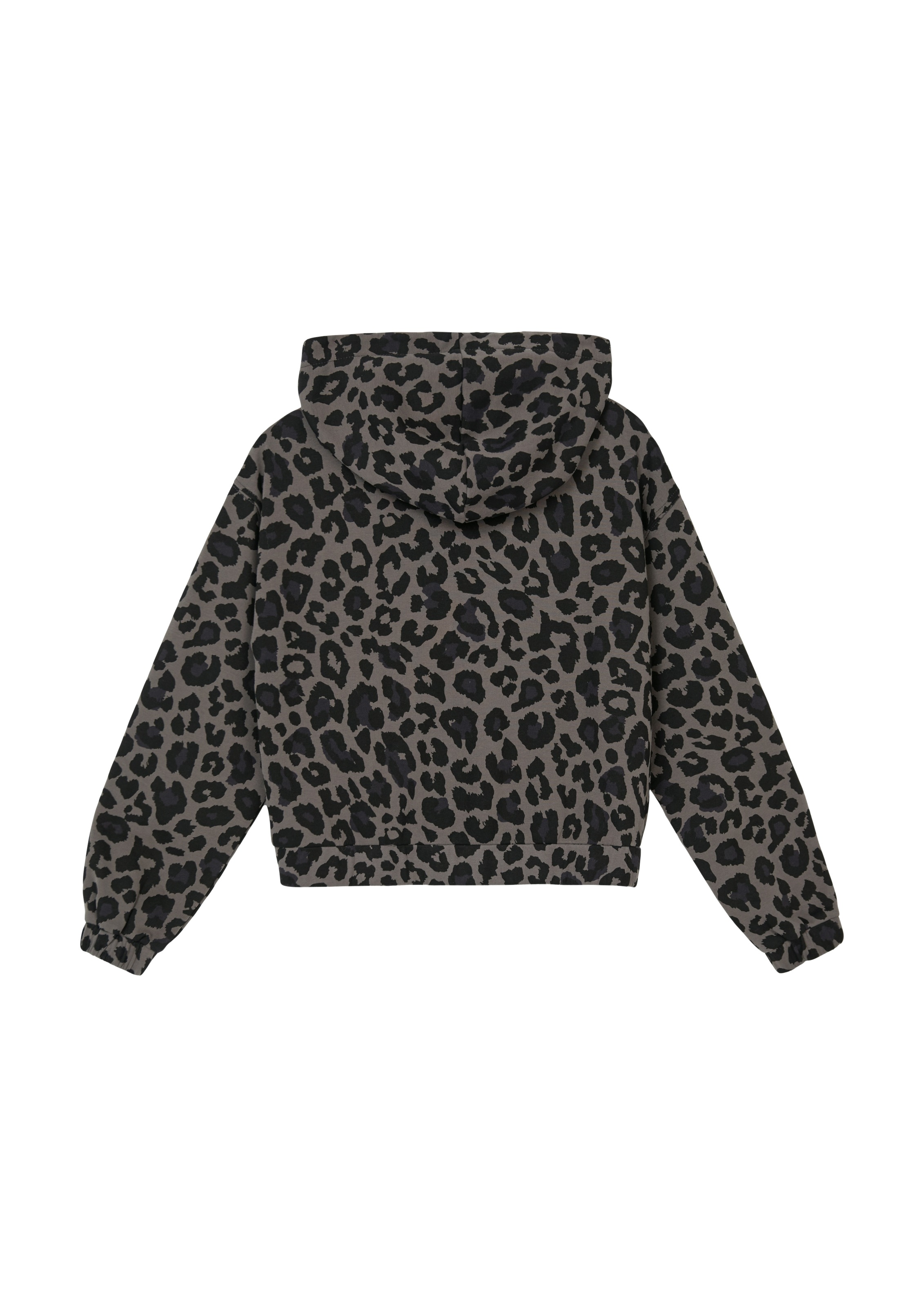 s.Oliver Junior Kapuzensweatshirt, mit Animal-Print, kurz geschnitten