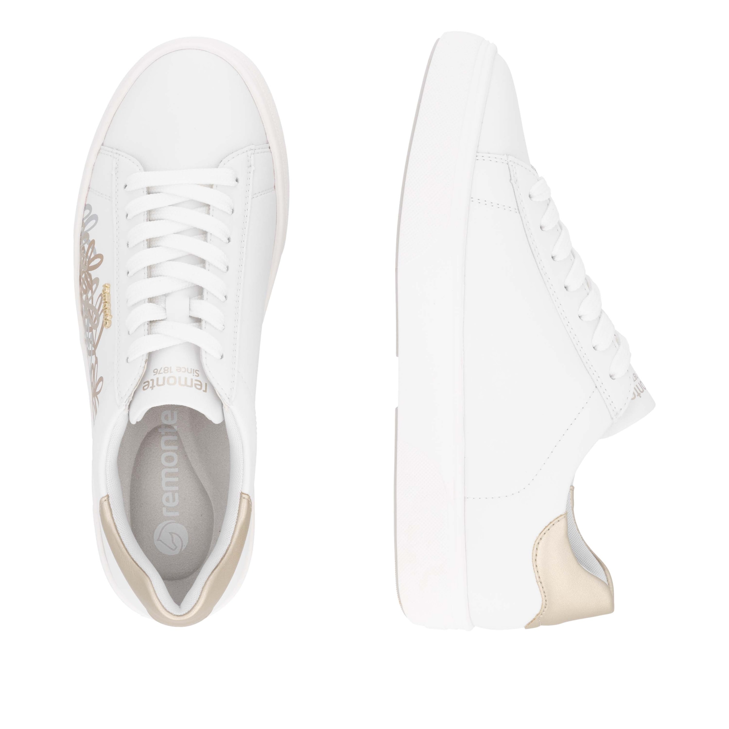 Remonte Plateausneaker, Schnürschuh, Freizeitschuh, Halbschuh mit Kontrastbesatz