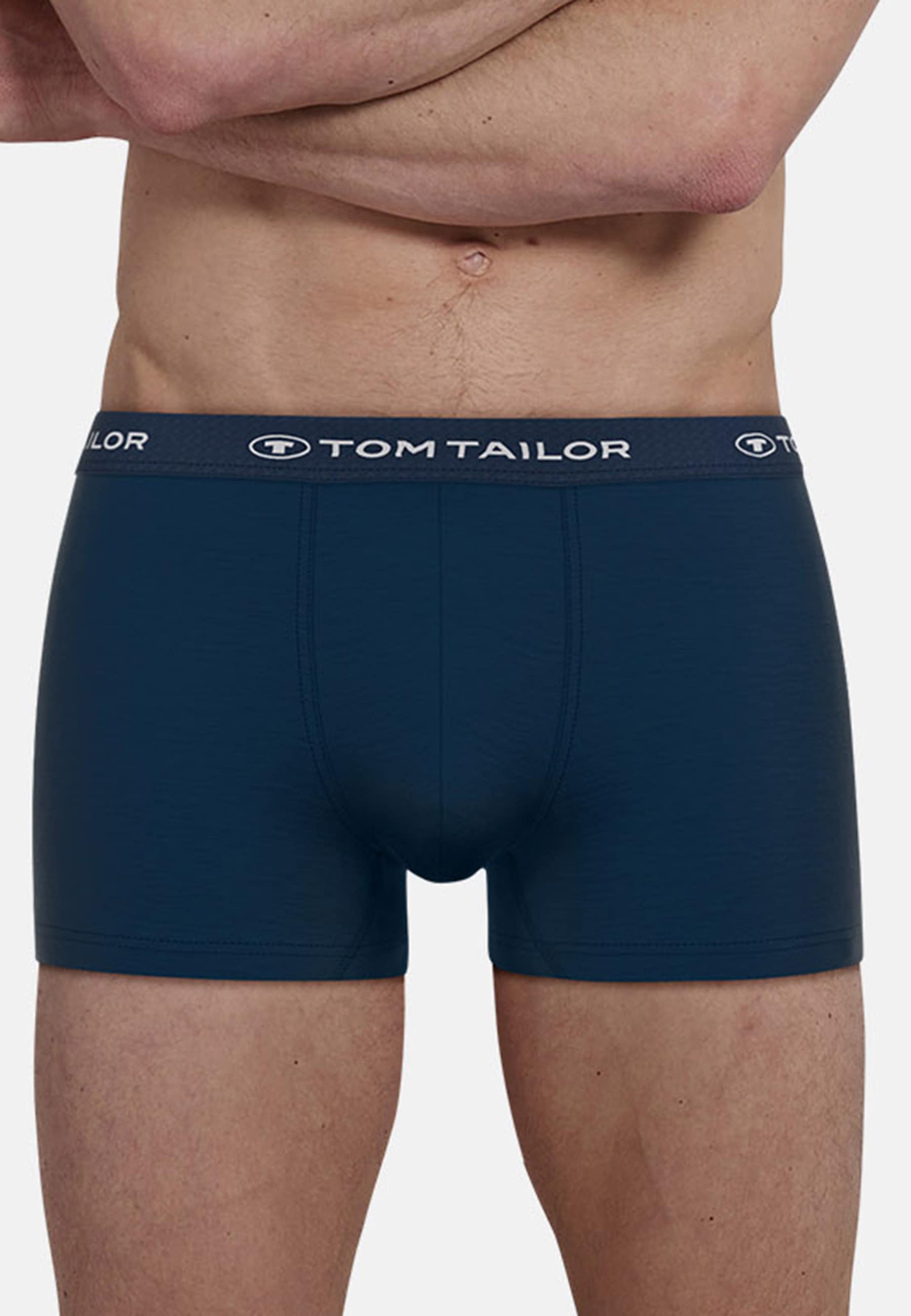 TOM TAILOR Retro Pants »Buffer« 3er Pack,  bequem, eng, mit Logobund, mit Print, Baumwollmix