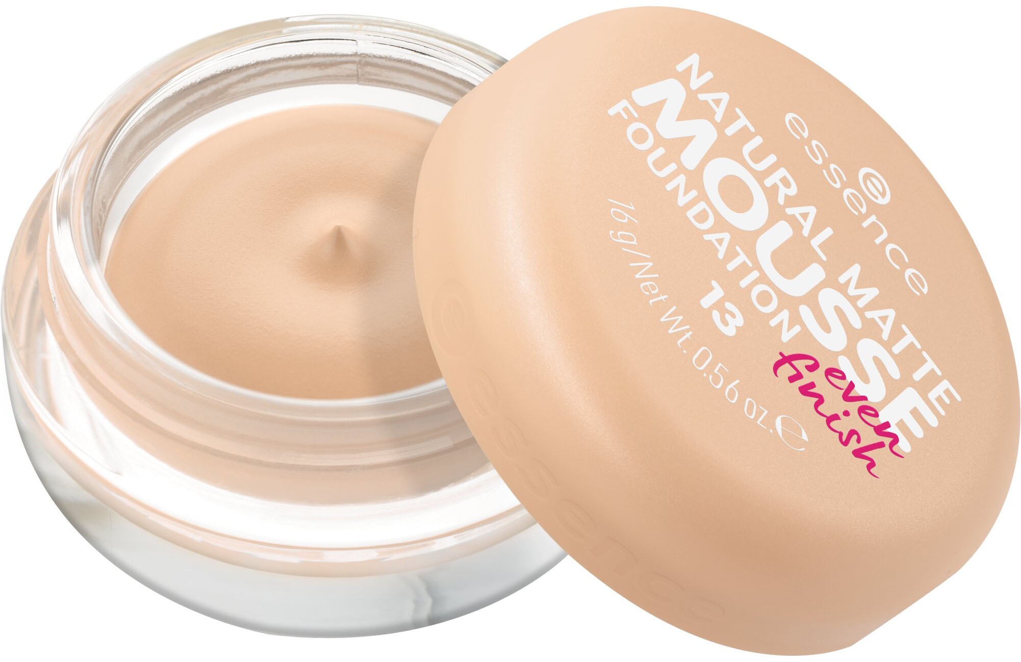 Essence Foundation »NATURAL MATTE MOUSSE FOUNDATION«, (3er Pack), mit Clean-Beauty-Textur