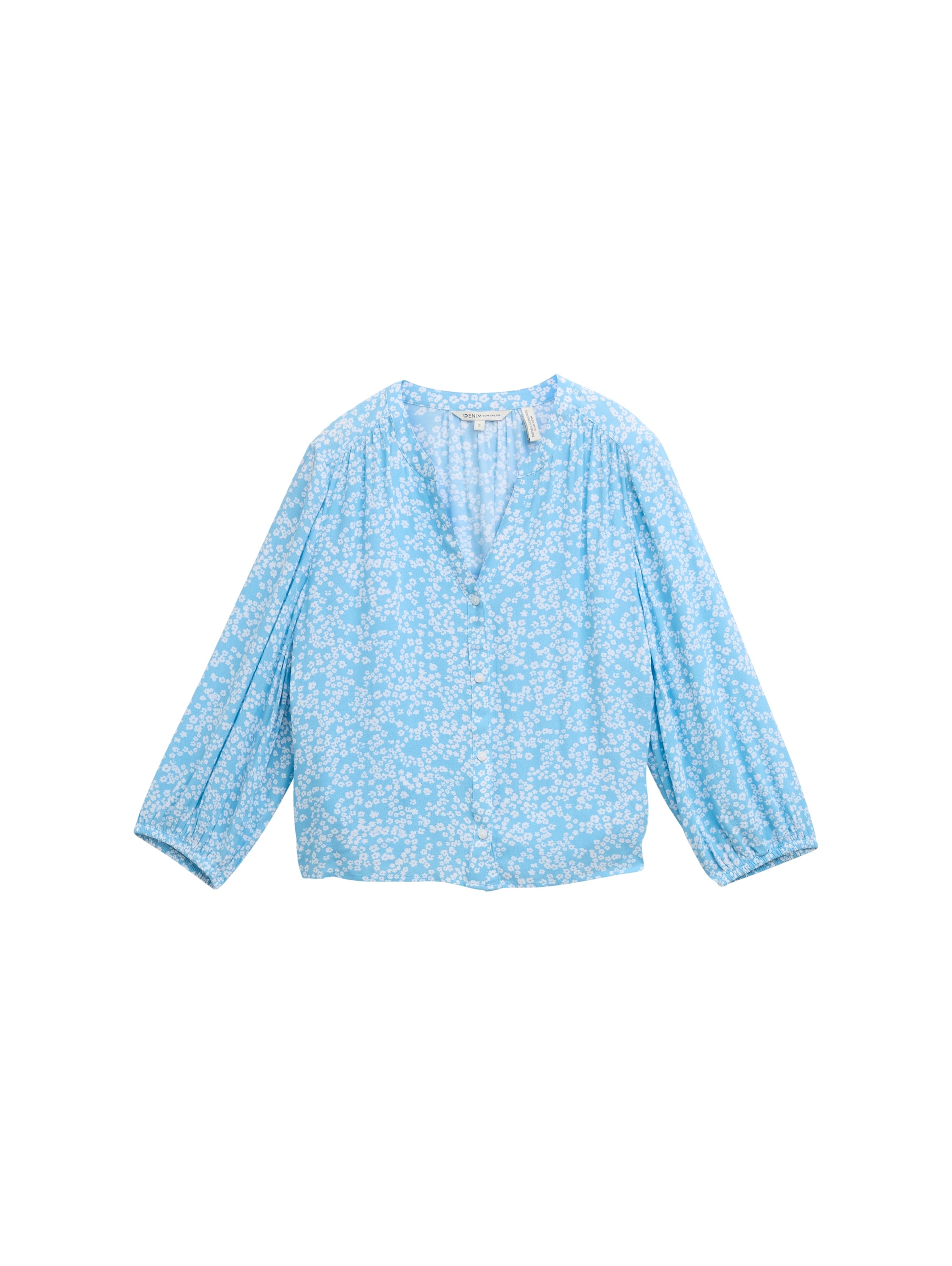 TOM TAILOR Denim Klassische Bluse, mit All-Over Print