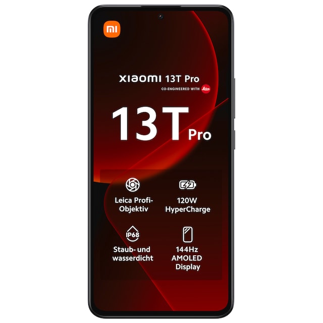 Xiaomi Smartphone »13T Pro mit 12GB RAM + 512GB internem Speicher«, Schwarz,  16,94 cm/6,67 Zoll, 512 GB Speicherplatz, 50 MP Kamera, 16,94 cm (6,67 Zoll)  144 Hz CrystalRes AMOLED Display ➥ 3 Jahre XXL Garantie | UNIVERSAL