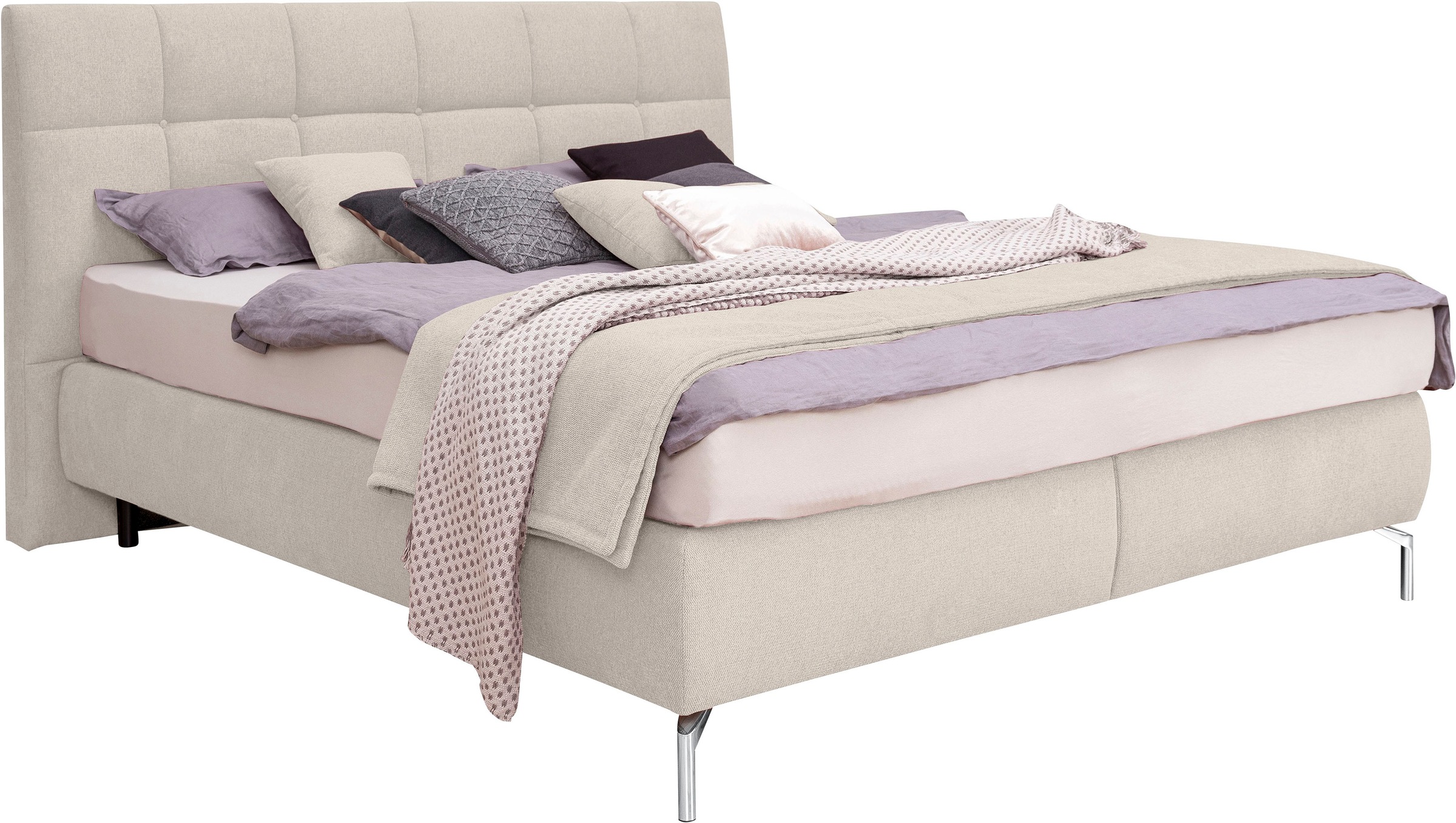alina Boxspringbett »Arano« inklusive Matratze, in verschiedenen Größen und Härtegraden