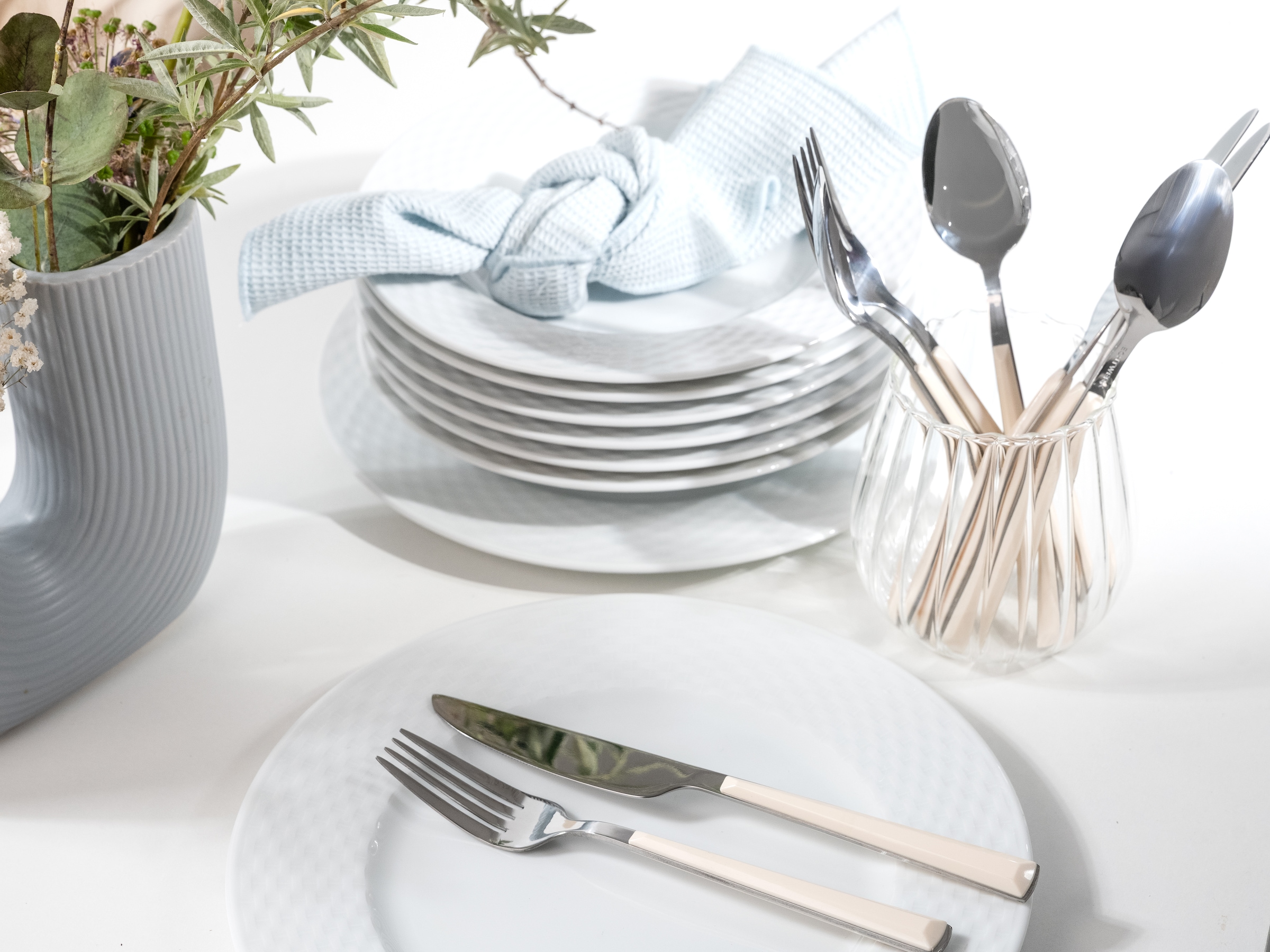 CreaTable Tafelservice »Polo, Service 12-tlg.« Teller Set, Daily Use, Zeitlos