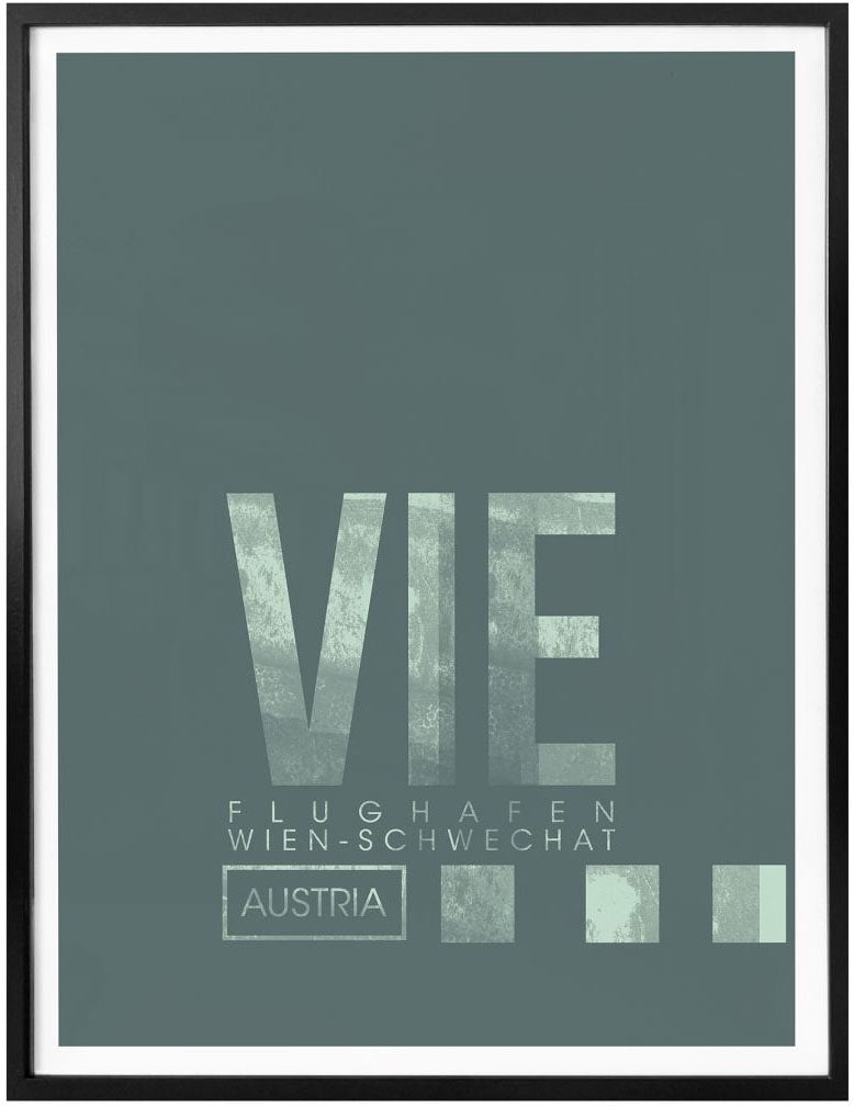 Wall-Art Poster »Wandbild bestellen (1 Flughafen Wandposter Bild, Wandbild, Flughafen, | UNIVERSAL Poster, St.), VIE Wien«