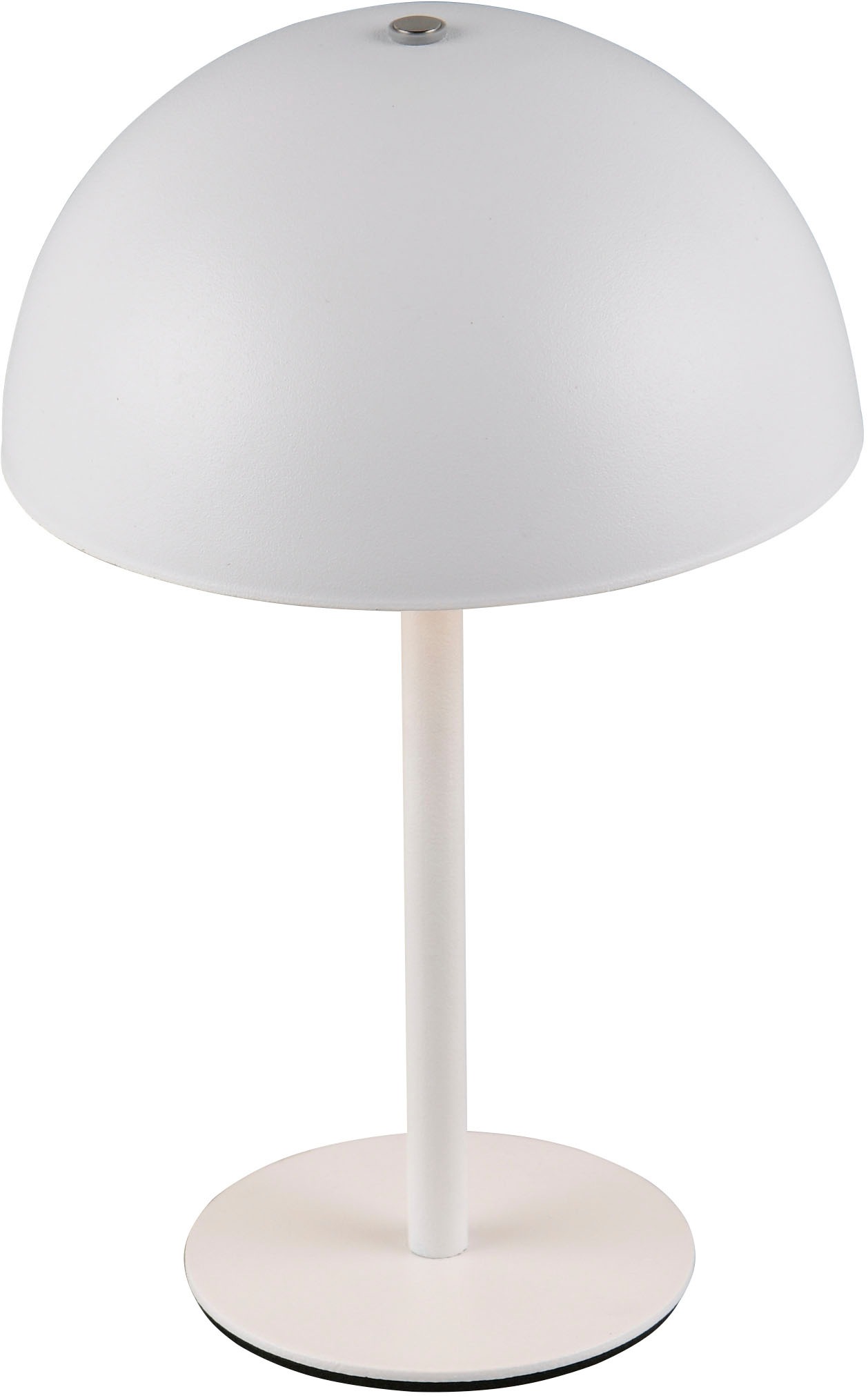REALITY Leuchten LED Tischleuchte »MUNOZ, Akku Tischleuchte mit Touchdimmer + USB Anschluss, IP20 indoor« LED-Board 1 Stk. Warmweiß bis zu 10h Akkulaufzeit, laden per USB max 7-9h, Akku Leuchte Pilzform
