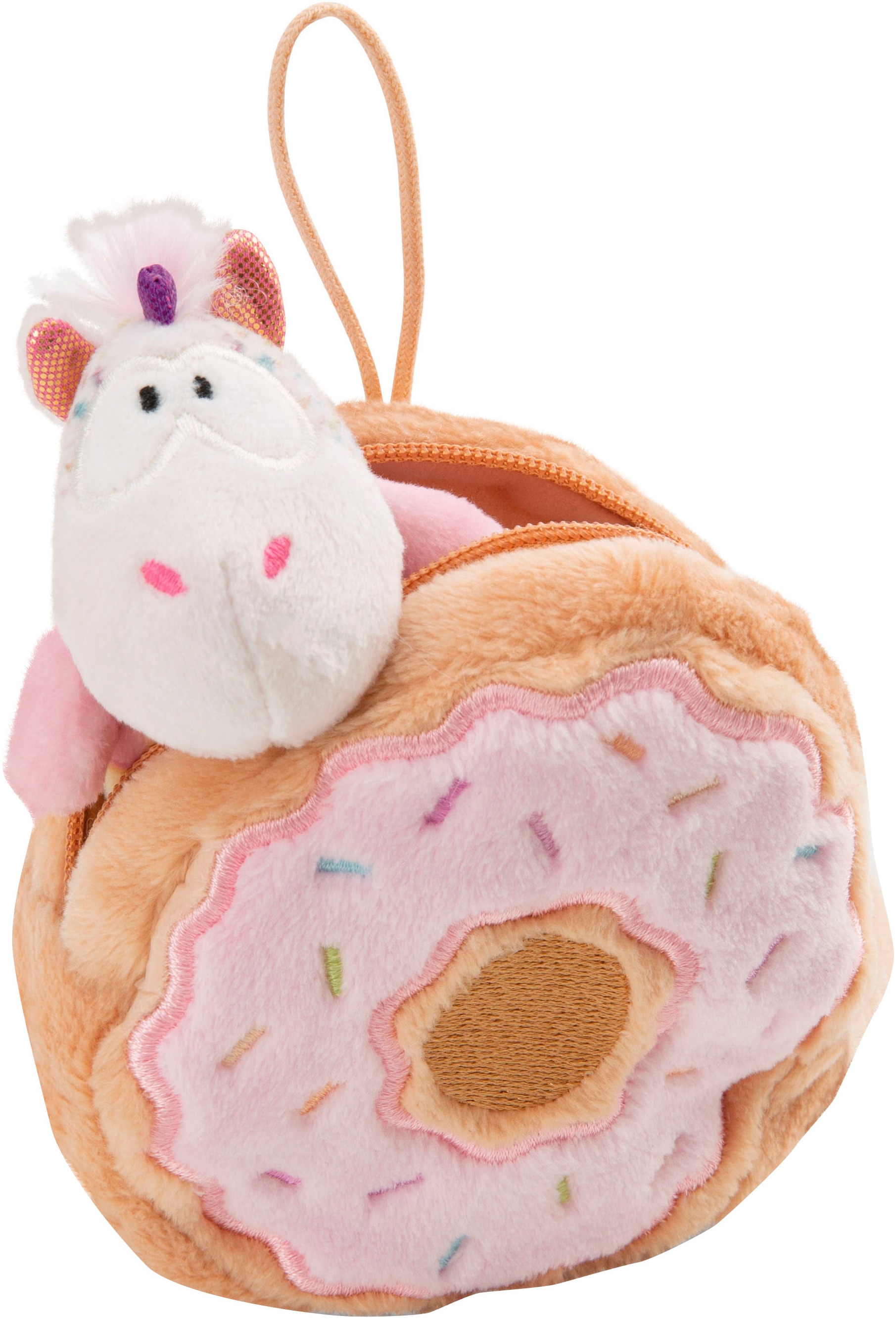 Nici Kuscheltier »Theodor & Friends GREEN, Einhorn Sweety Rainbow 10 cm« in Donut mit Loop