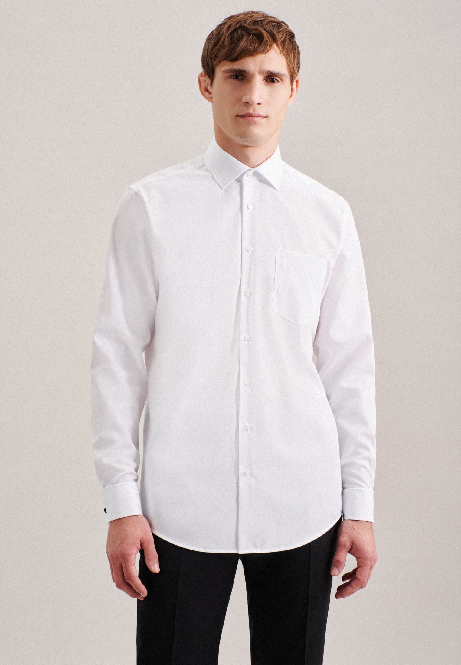 seidensticker Businesshemd »Schwarze Rose« Regular 1/1 Kentkragen Uni