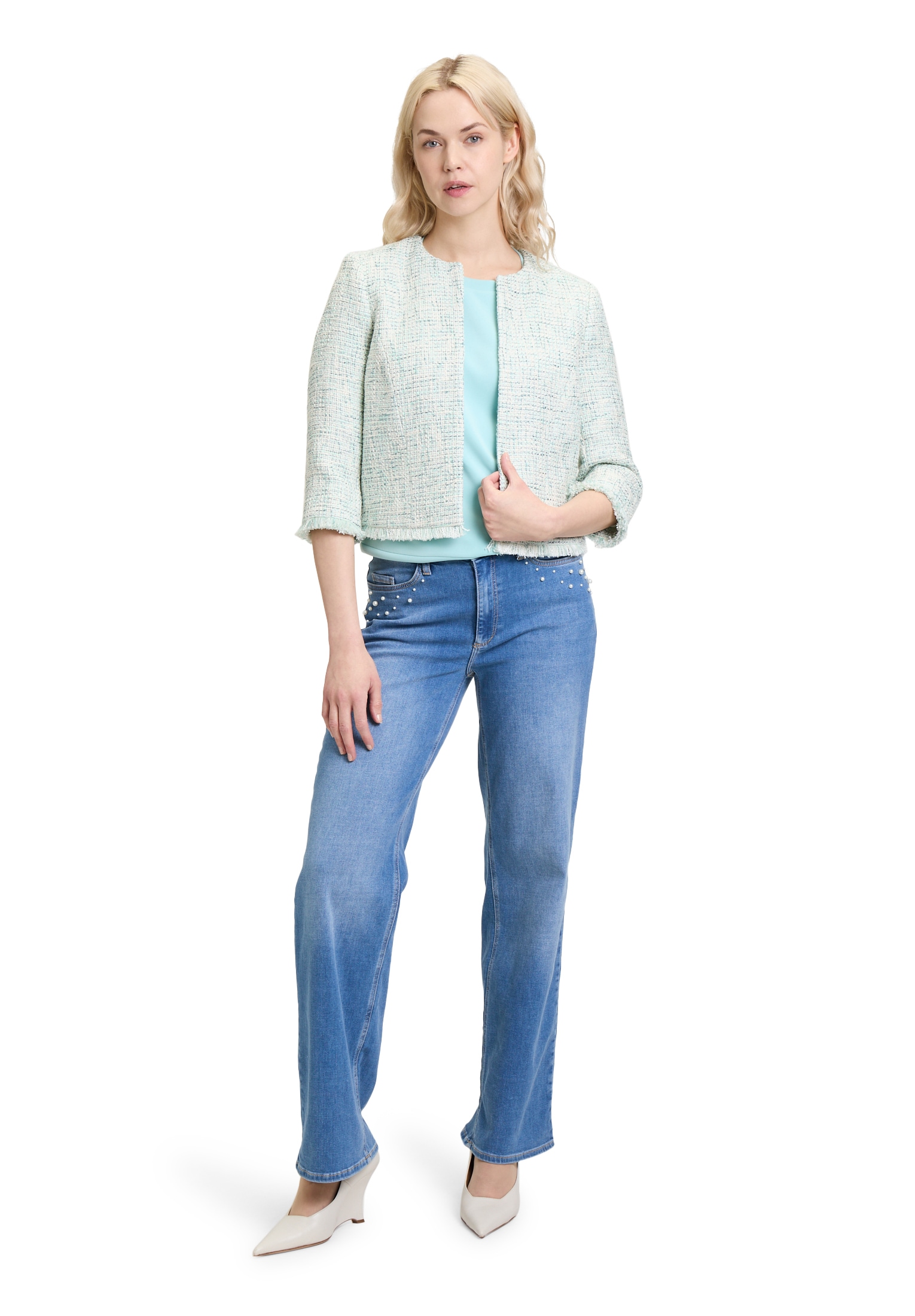 Betty&Co Bolerojacke »Bolero-Jacke mit 3/4 Arm«