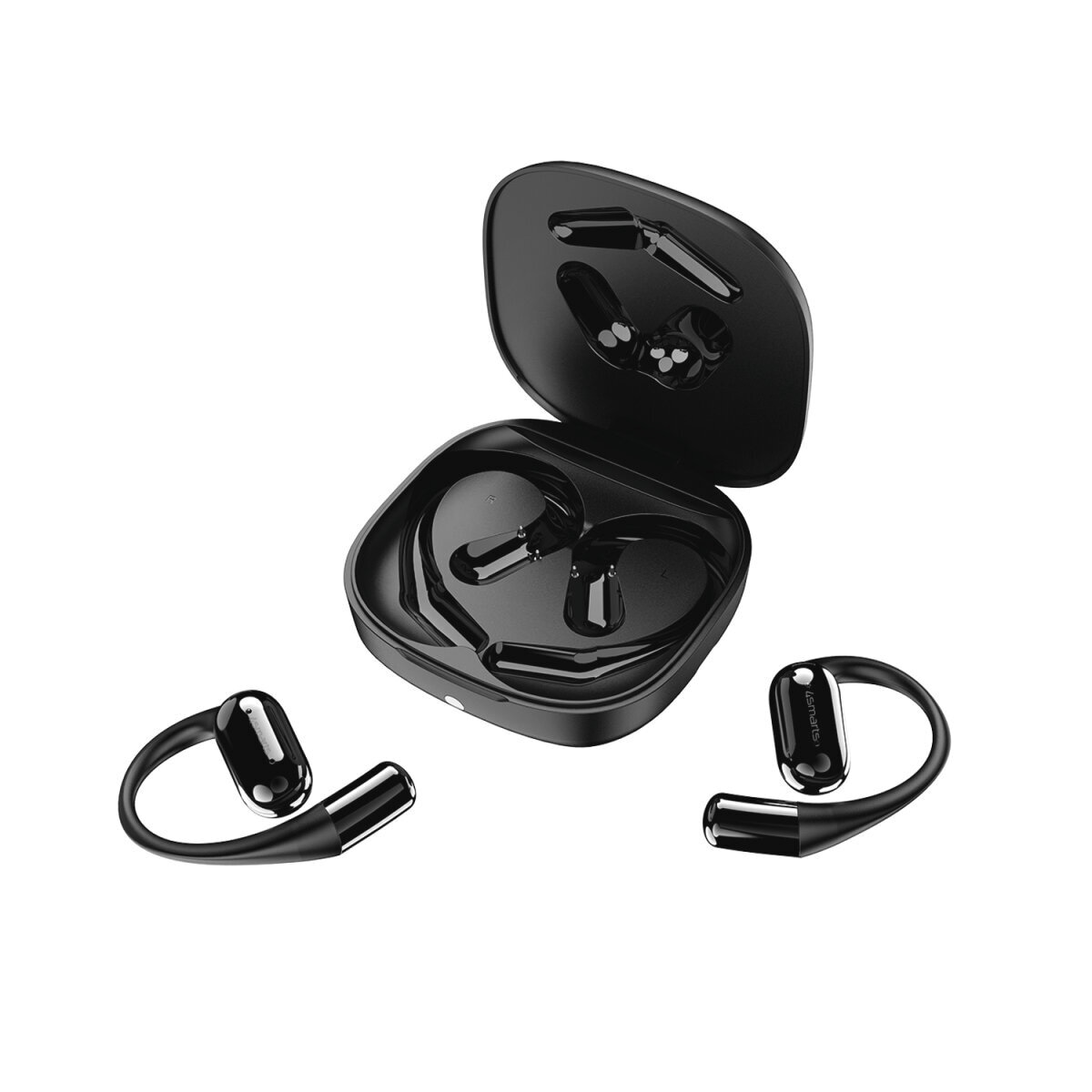 4smarts wireless Kopfhörer »Open-Ear Bluetooth Kopfhörer SkyBuds AI Screen«, A2DP Bluetooth-AVRCP Bluetooth-HFP, Freisprechfunktion