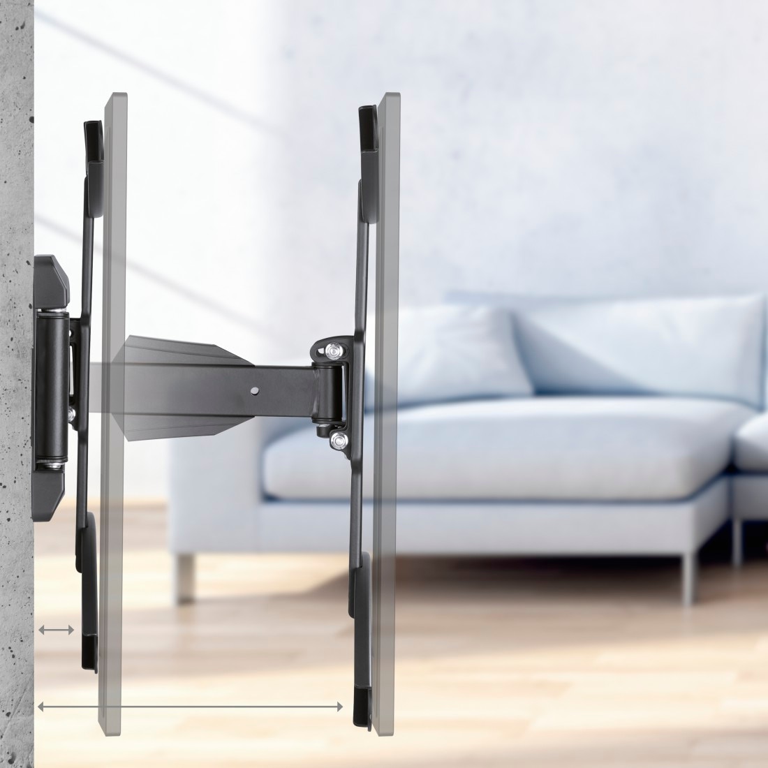 Hama TV-Wandhalterung »Wandhalterung (neigbar, schwenkbar, ausziehbar, 32"- 65", VESA400x400)« bis 165 cm Zoll bis 33 kg