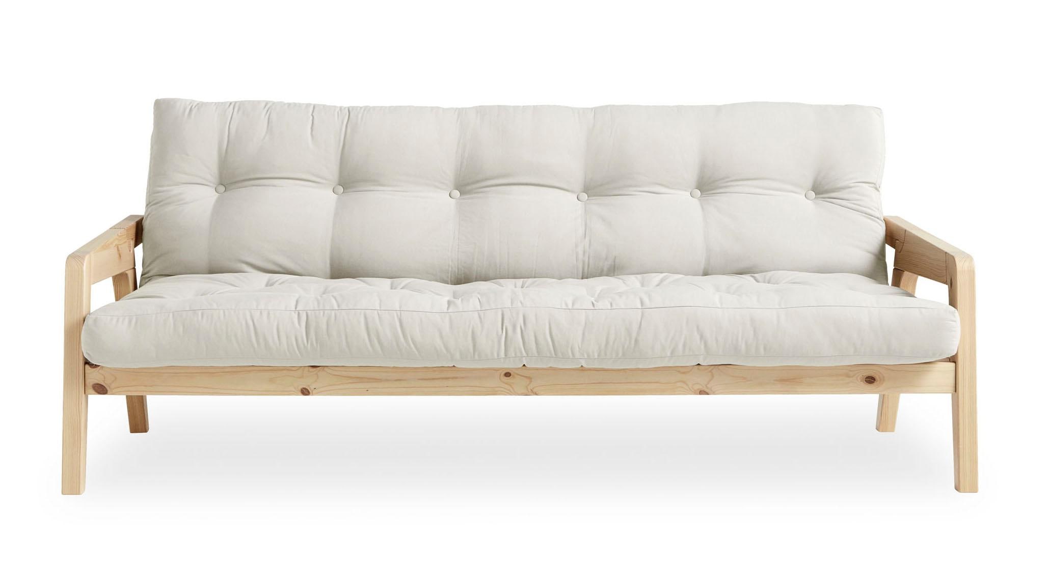 Karup Design Schlafsofa, Mit Holzstruktur, inkl. Futonmatratze, Liegefläche 130x190 cm