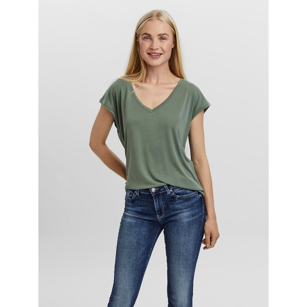 Vero Moda V-Shirt »VMFILLI SS V-NECK TEE GA NOOS«