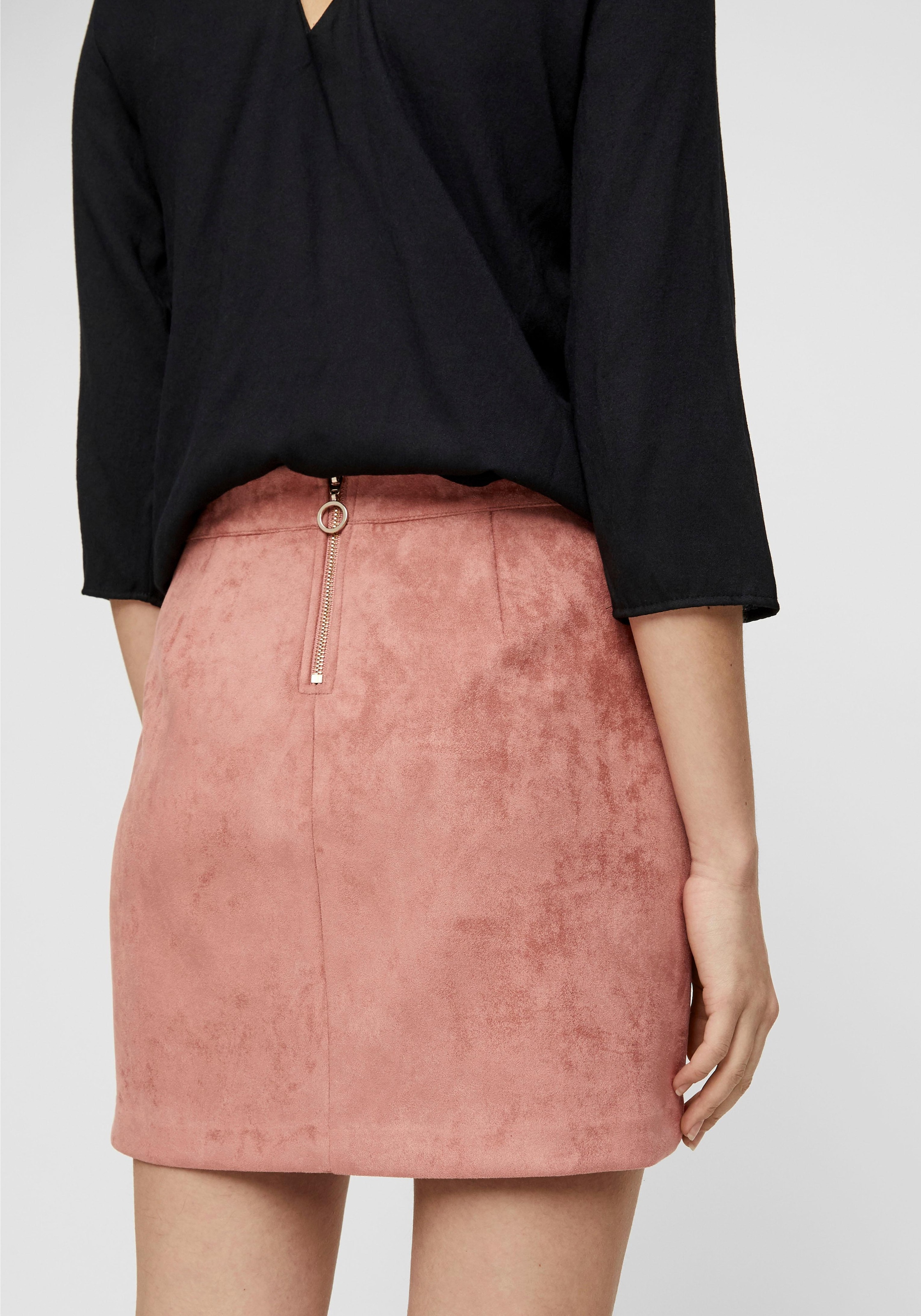 Vero Moda Lederimitatrock »VMDONNADINA FAUXSUEDE SHORT SKIRT« Materialmix
