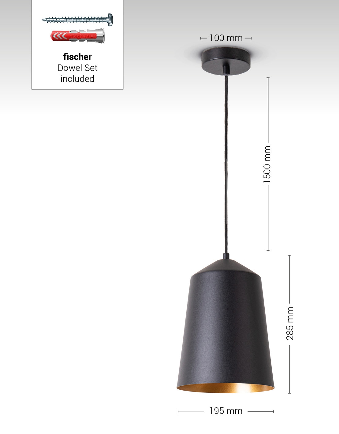 Paco Home Deckenleuchte »Jackson«, 1 flammig, Leuchtmittel E27 | ohne Leuchtmittel, Wohnzimmer Aluminium Pulverbeschichtet Industrial Design E27