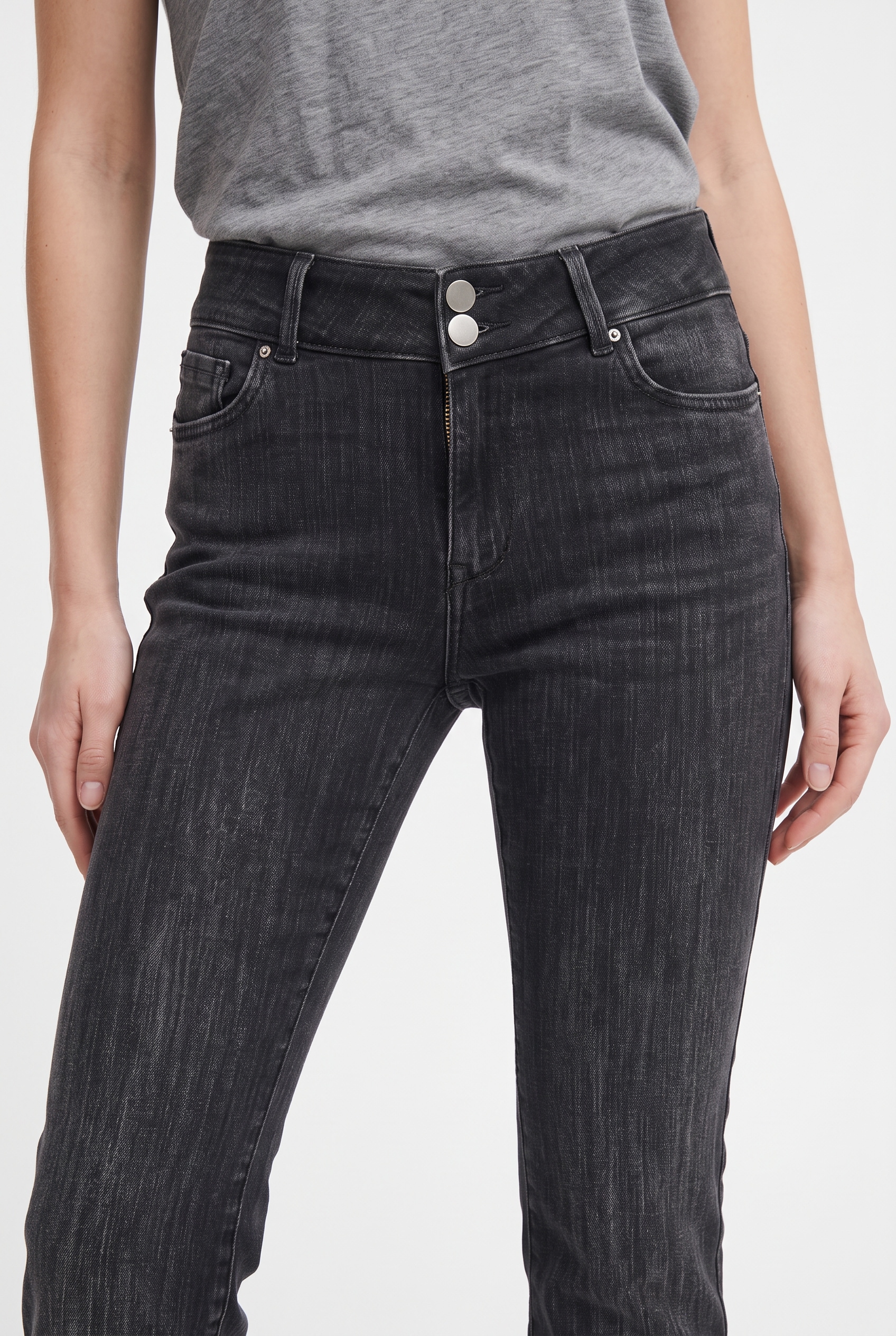 ONLY Bootcut-Jeans »ONLPOWER MW DB PUSH UP FLARED DNM« Baumwollmischung, ausgestellte Beinform