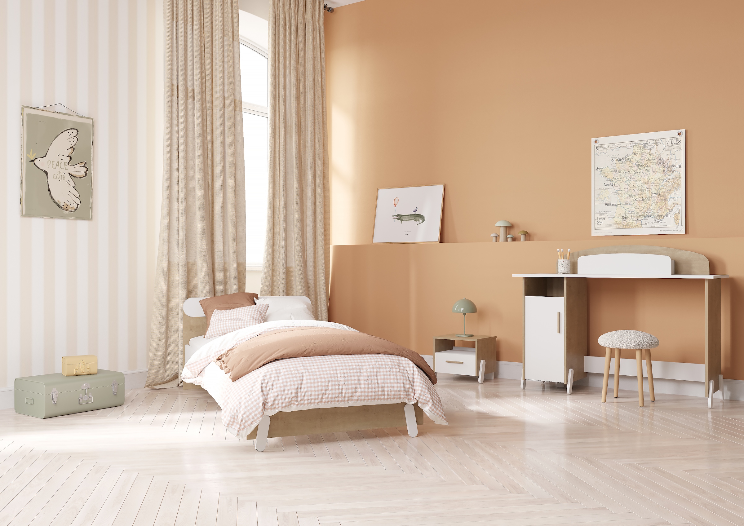 Demeyere GROUP Kinderbett »MEUBLES Naili«, Kinderbett 90/200