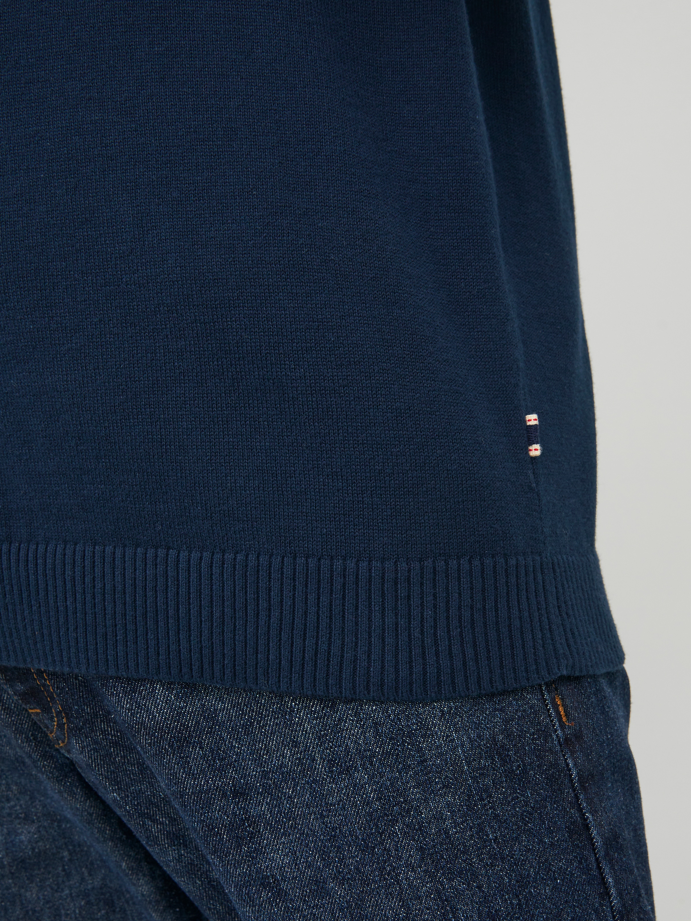 Jack & Jones Rundhalspullover »JJEBASIC mit Rundhals, ideal für Job und Freizeit« unifarben, modisch, slim fit, Baumwolle, Rundhals