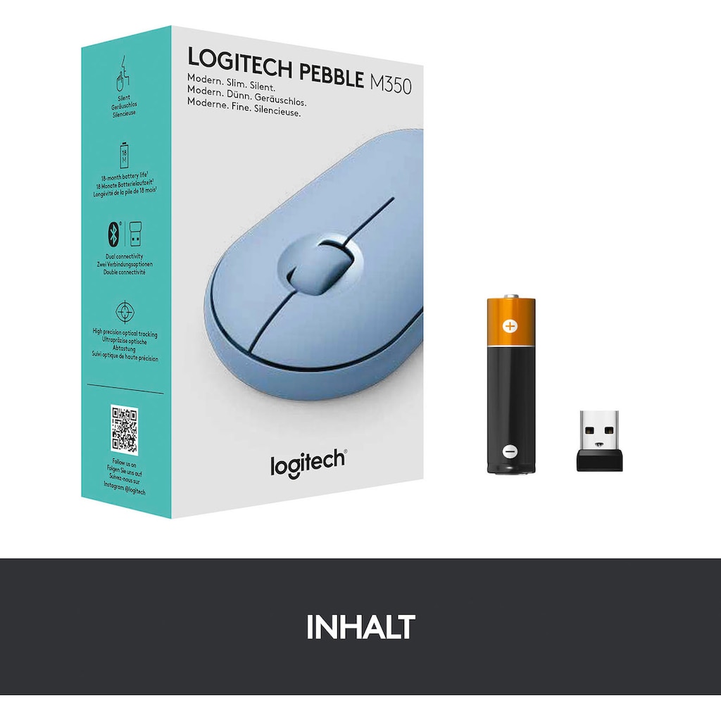 Logitech Maus »Pebble M350«