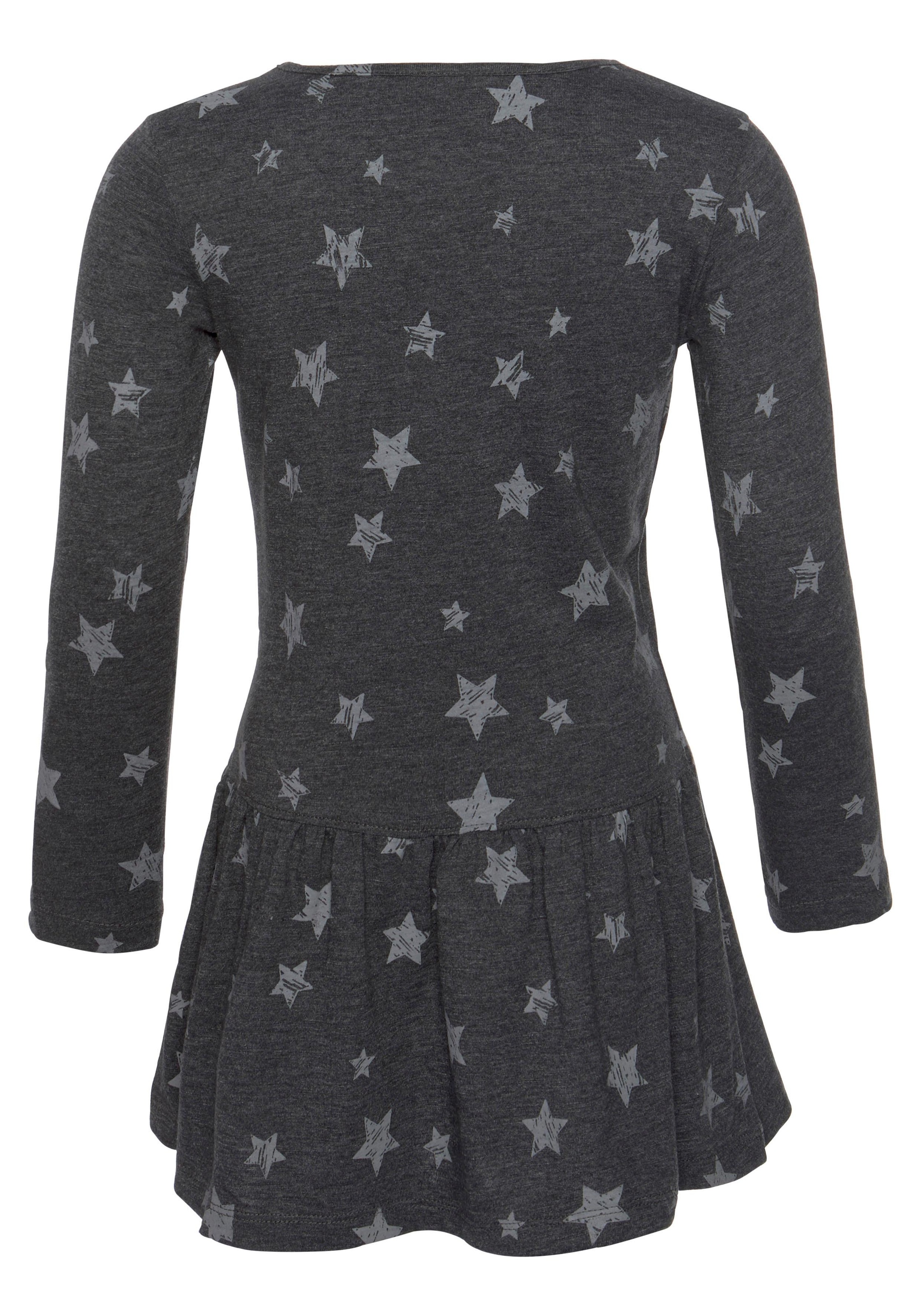 KIDSWORLD Jerseykleid »Kleid mit Pailletten«, Shirtkleid mit süßer Paillettenapplikation