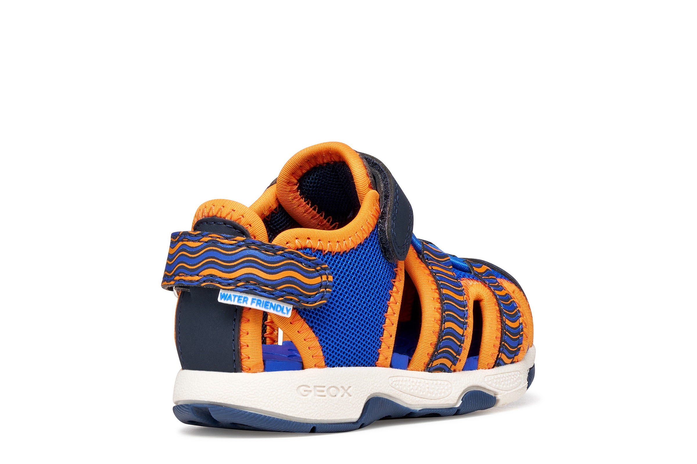 Geox Lauflernschuh »B SANDAL MULTY BOY«  Babyschuh, Klettschuh mit Größenschablone zum Download