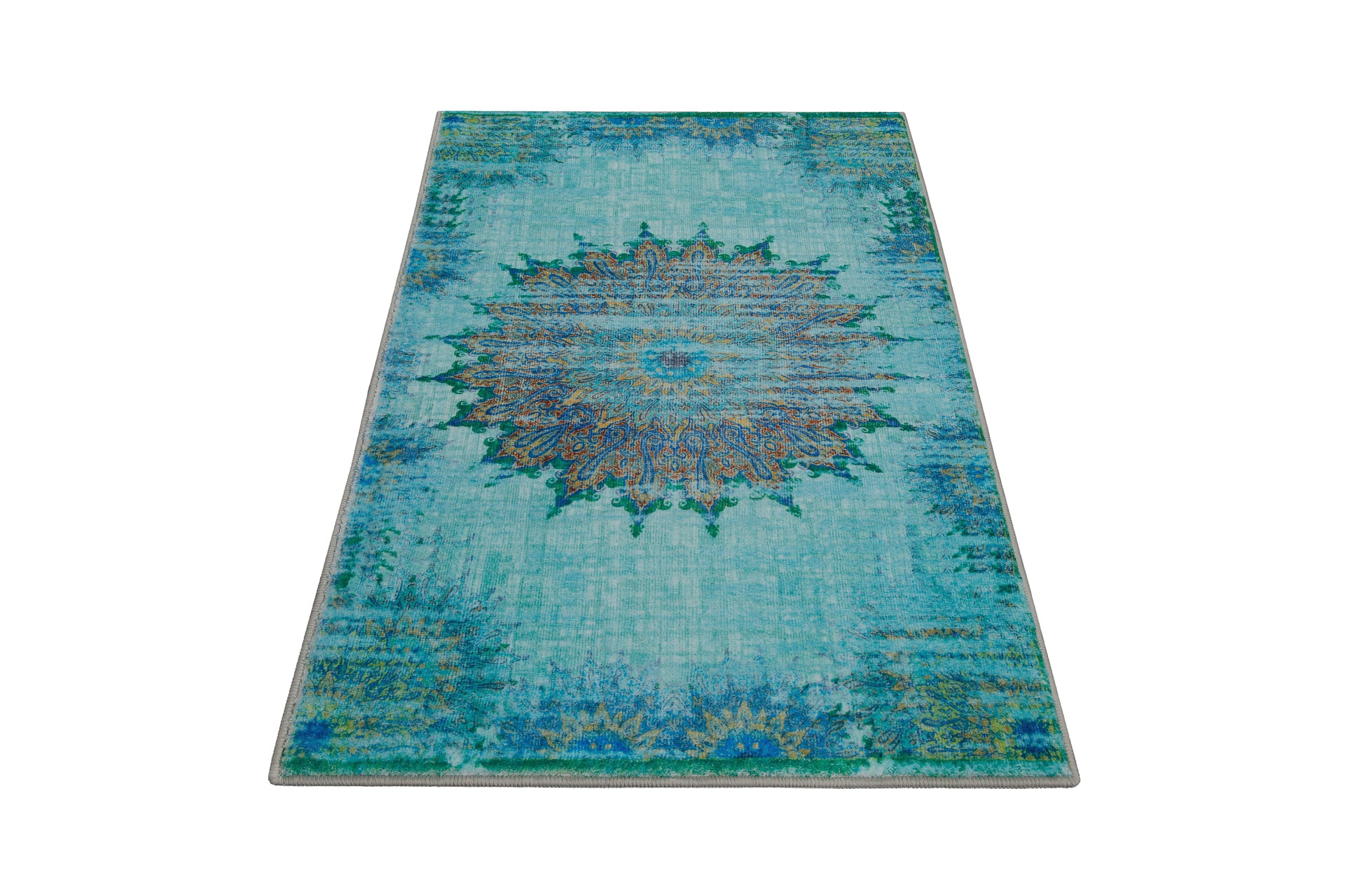 Wecon home Badematte »Healing« Höhe 0,5 mm fußbodenheizungsgeeignet Vintage, waschbar, rutschfest, schnell trocknend, robust, Badteppich