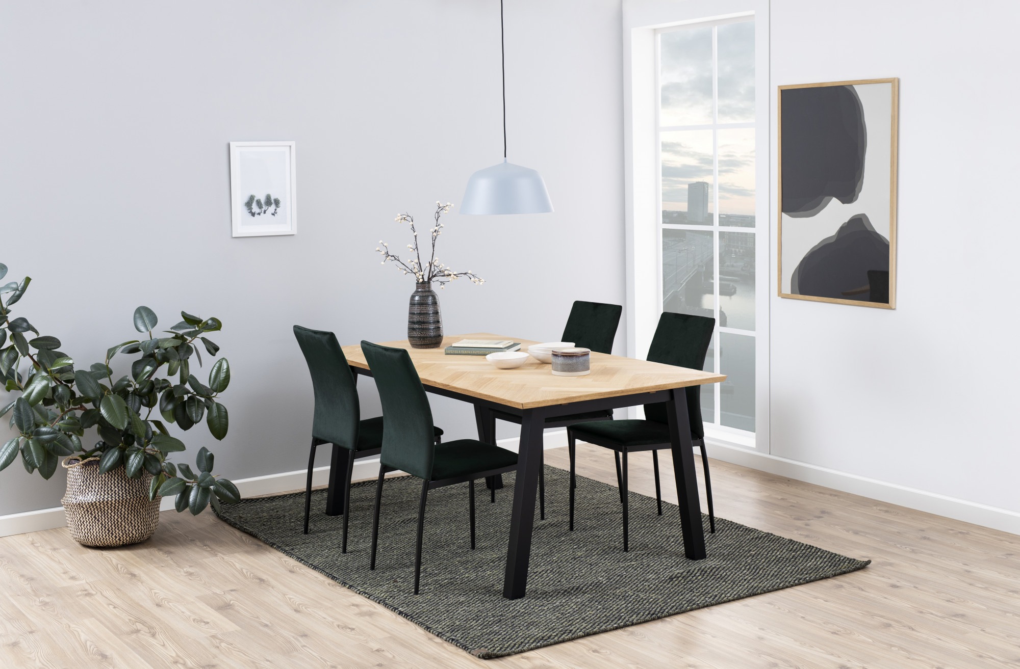 ACTONA GROUP Esszimmerstuhl »Demina«, (Set), 4 St., in Samtvelours oder Kunstleder