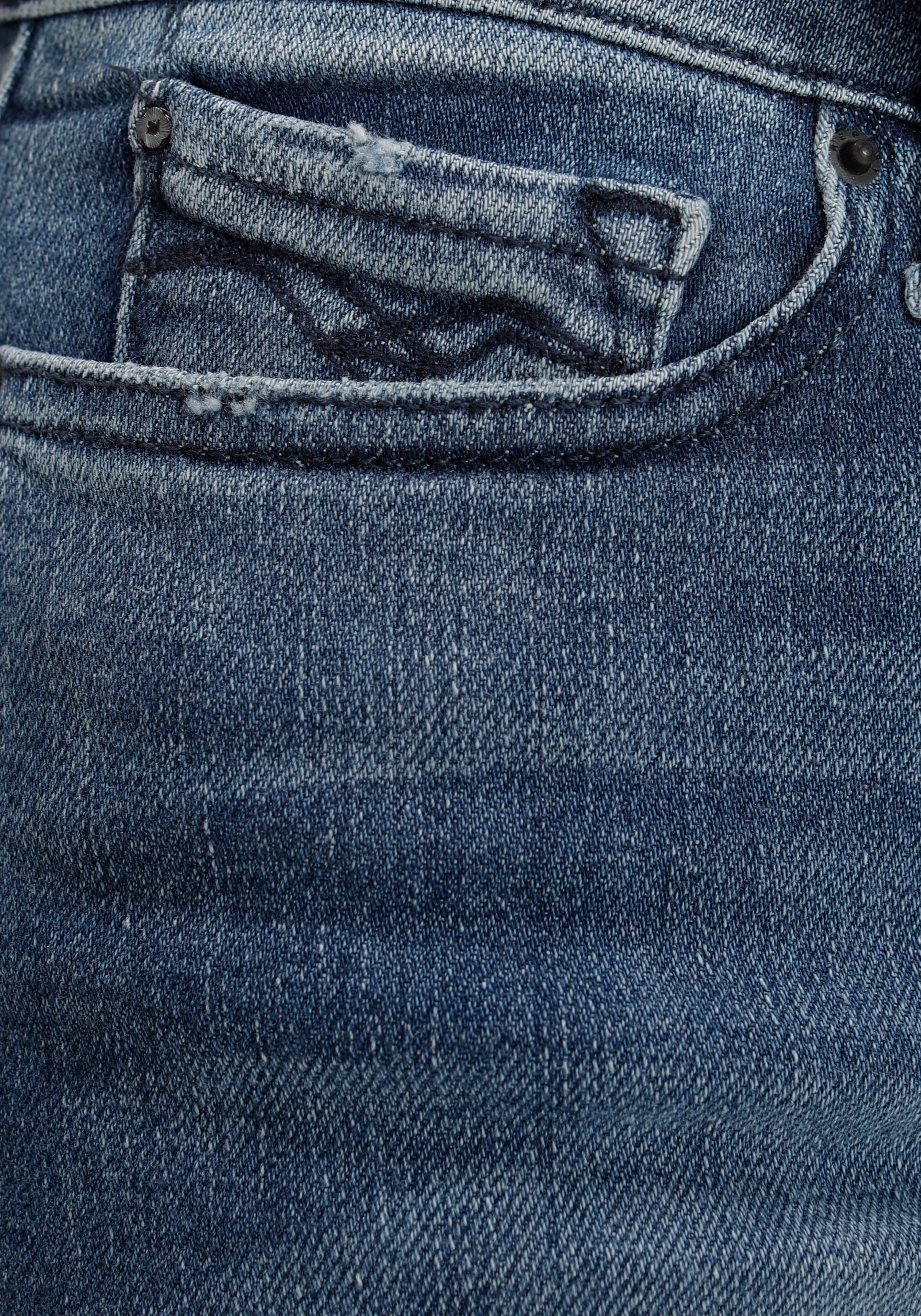 Skinny-fit-Jeans POWERSTRETCH-DENIM mit bei Used-Effekten Replay »LUZIEN«, ♕