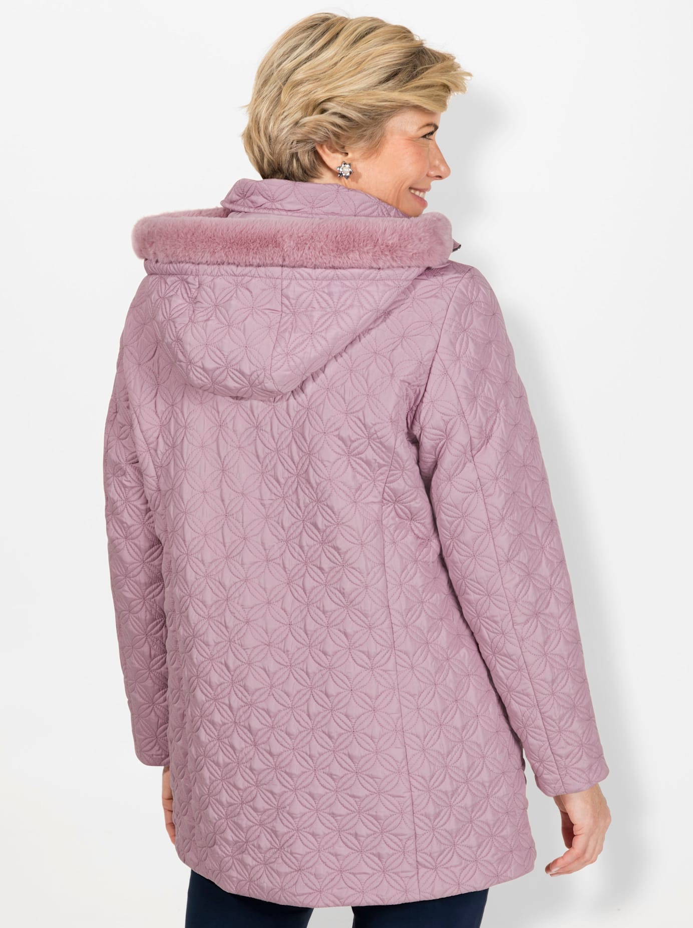 Classic Steppjacke, mit Kapuze