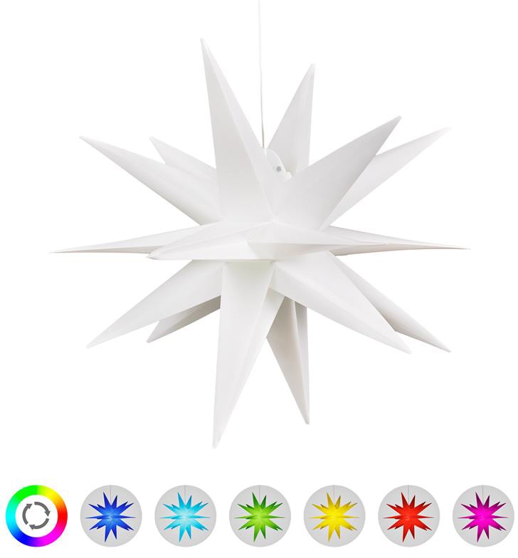 BONETTI LED Stern Ø mit 3D | 6-Stunden- 57 Farbwechsler, 3 Timer und »Weihnachtsstern, kaufen mit aussen XXL Nordlicht«, cm, Jahren Weihnachtsdeko online Garantie