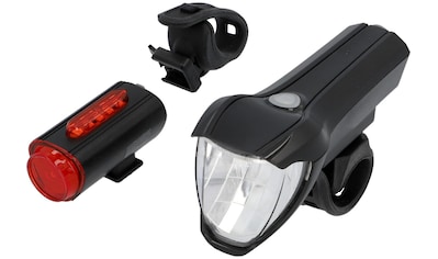 FISCHER Fahrrad Fahrradbeleuchtung, (Set, 3, Front- und Rücklicht), mit zusätzlicher... kaufen