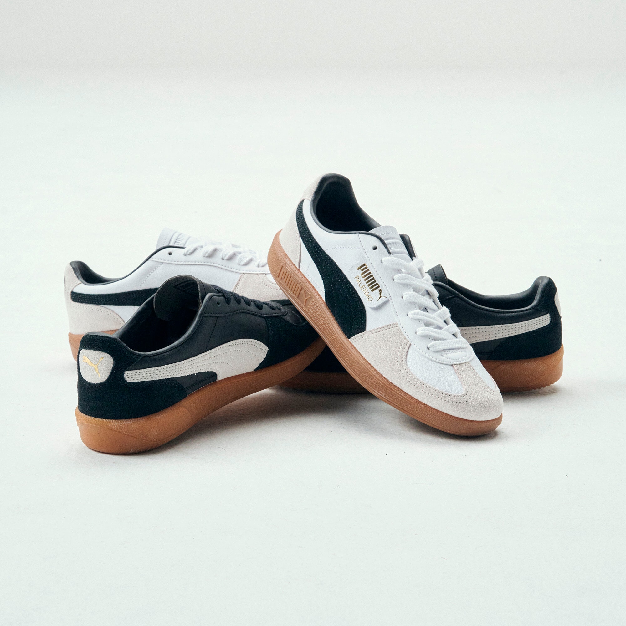 PUMA Sneaker »PALERMO LTH«  mit Obermaterial aus Leder, mit Overlays aus Wildleder