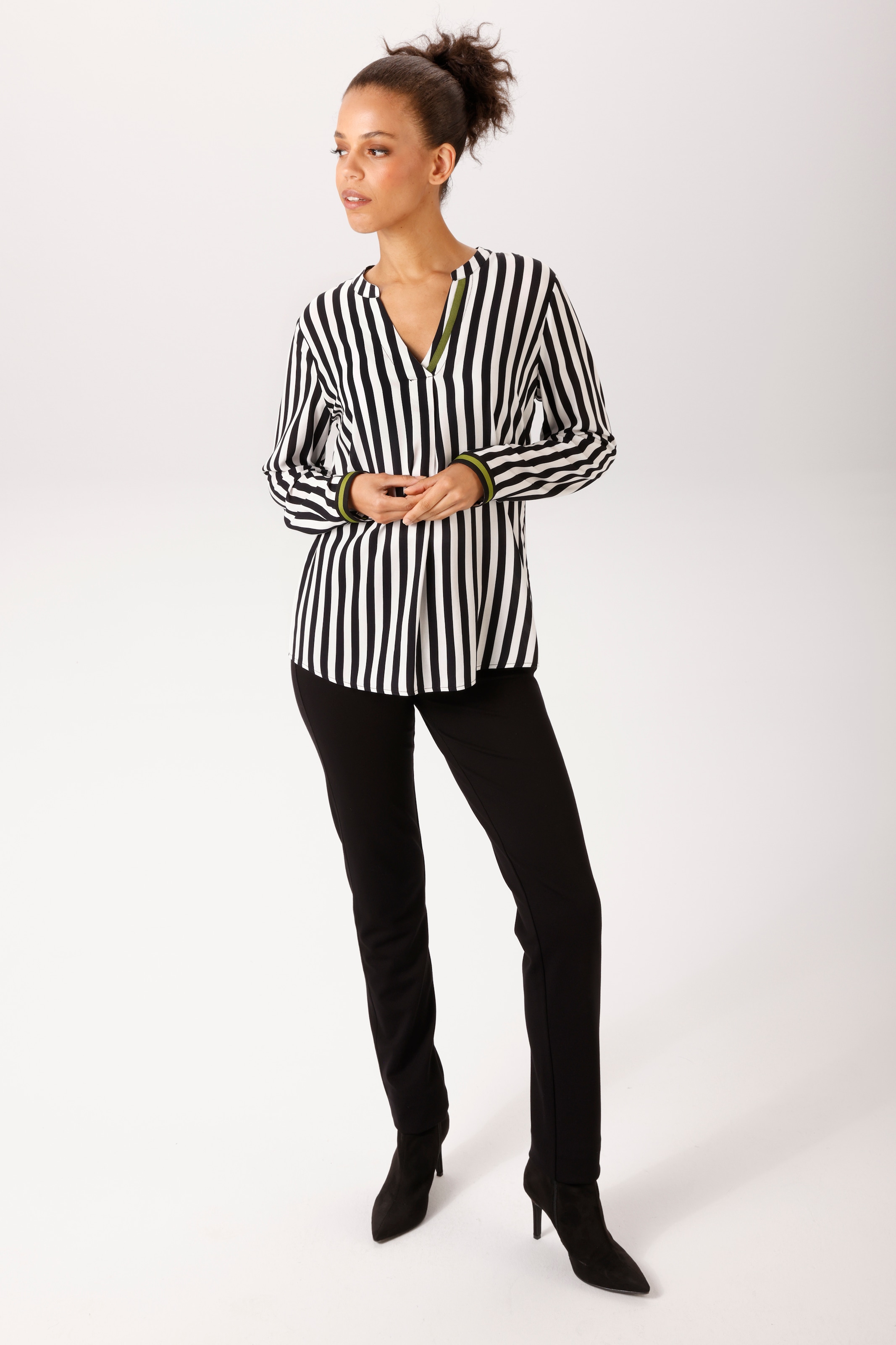 Aniston CASUAL Schlupfbluse im Streifen-Dessin - NEUE KOLLEKTION