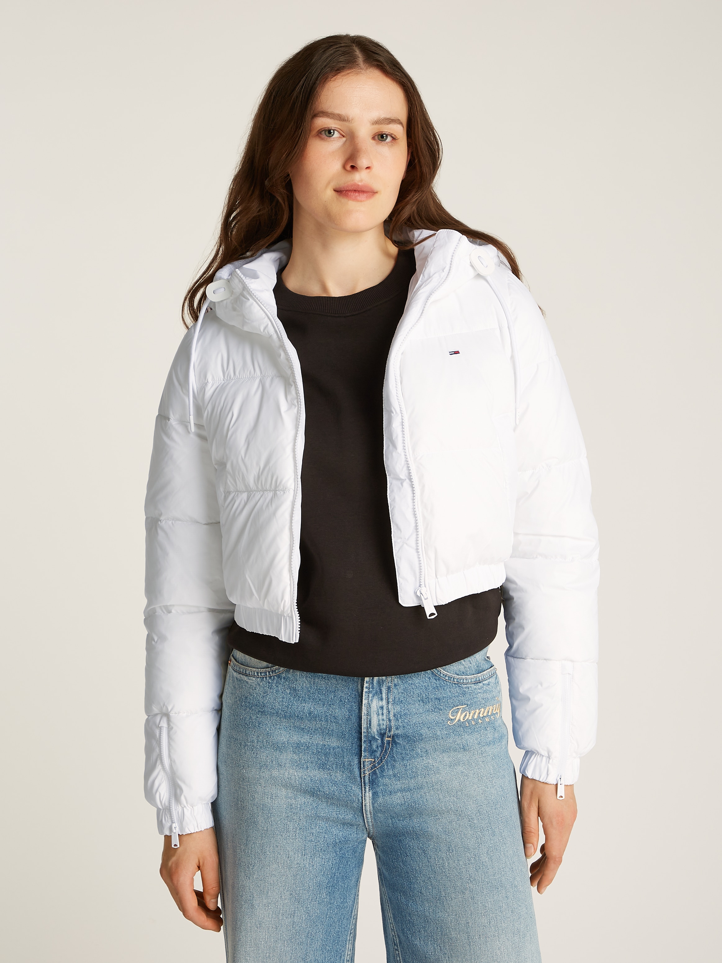 Tommy Jeans Steppjacke »TJW CRP HOODED PUFFER«, mit Kapuze, mit Kapuze