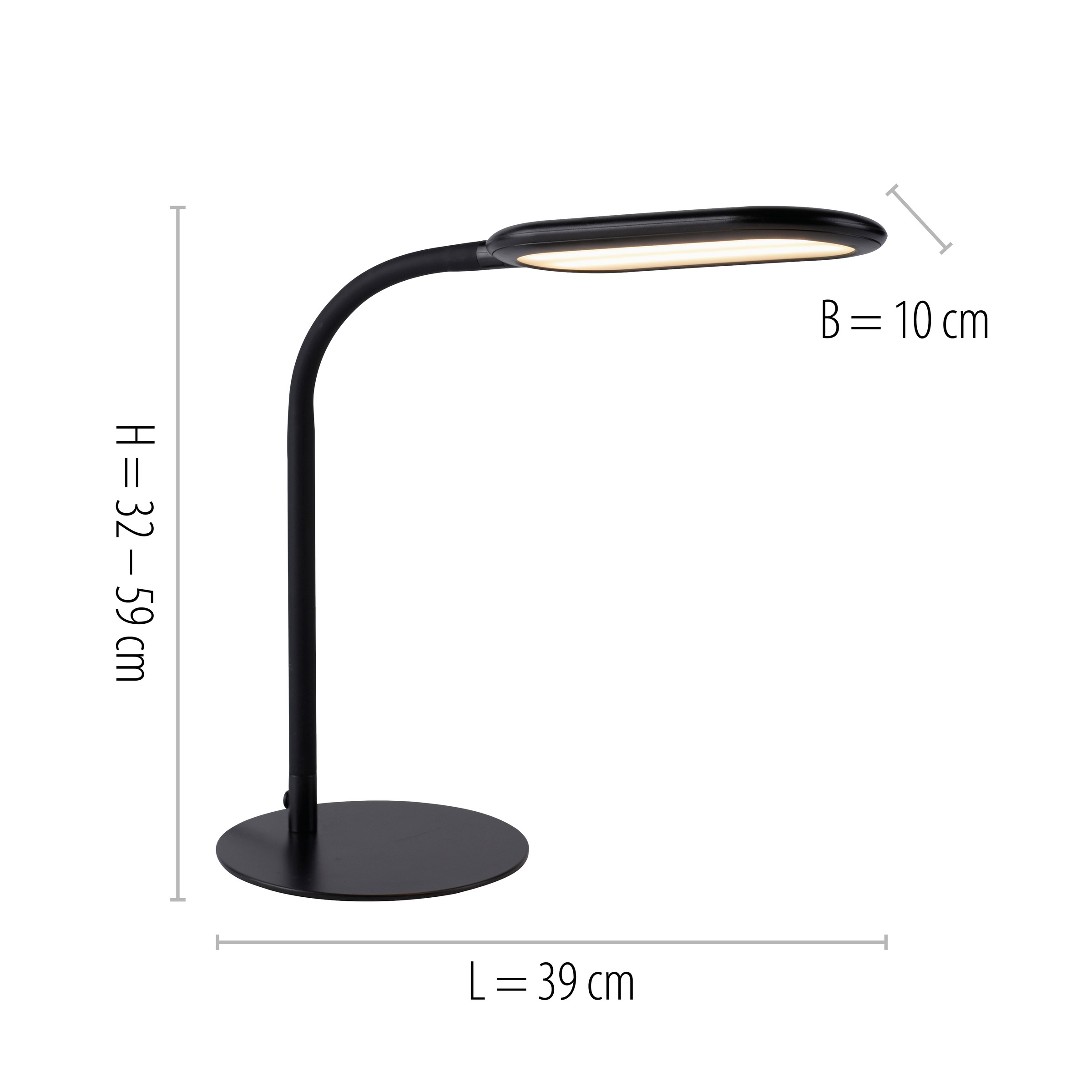 JUST LIGHT Tischleuchte »KELLY«, 1 flammig, Leuchtmittel LED-Board | LED fest integriert, LED, CCT - tunable white, dimmbar über Touchdimmer