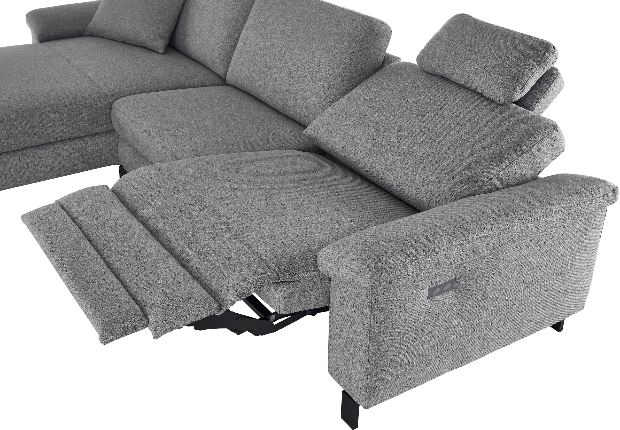3C Candy Ecksofa »Mainau L-Form« Relaxfunktion im 1,5-Sitzer, motorische Schlaffunktion in Longchair