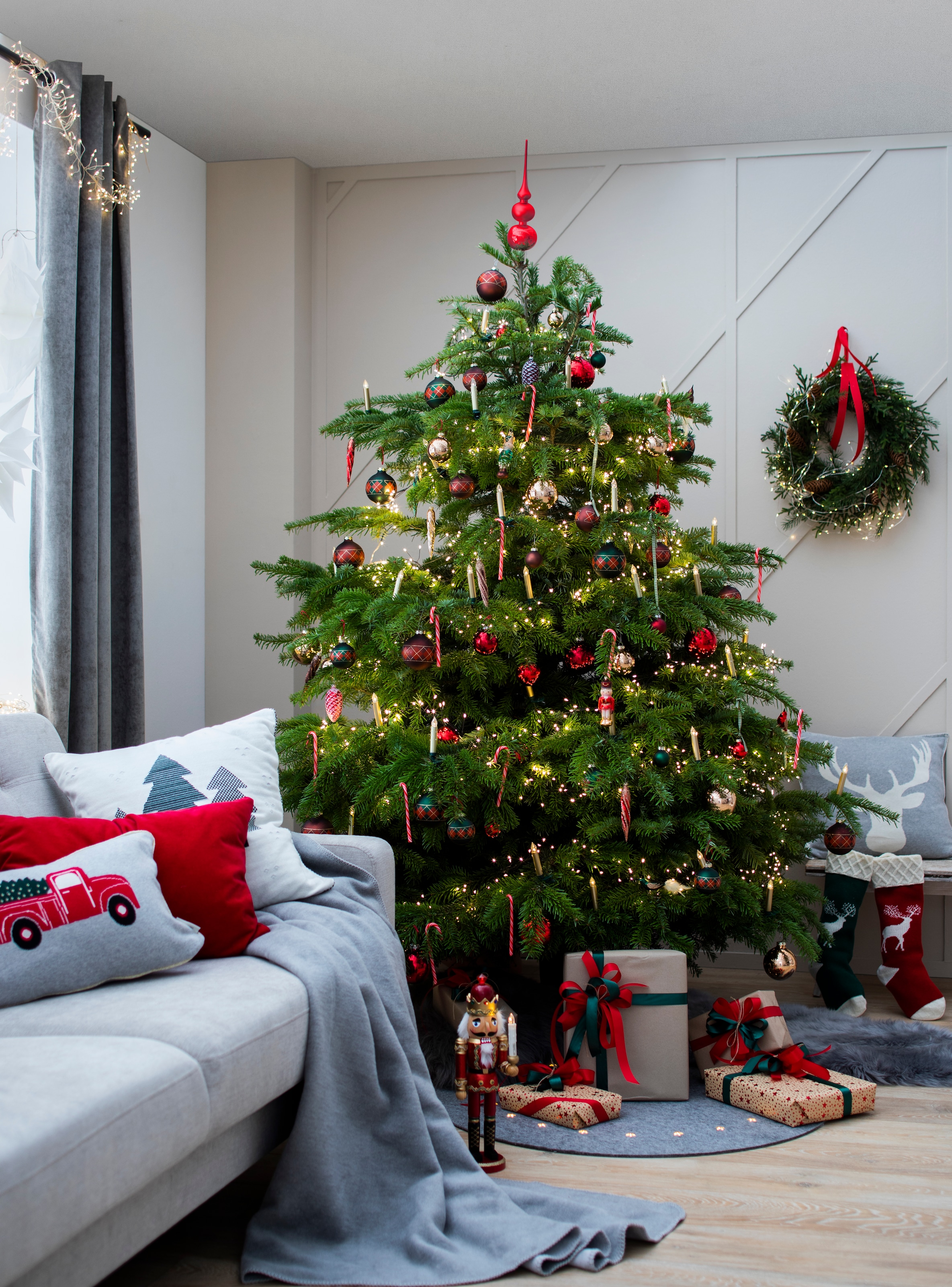my home Christbaumschmuck »True tlg.), Christmas, 4 Zapfen Christbaumschmuck«, (Set, Weihnachtsdeko