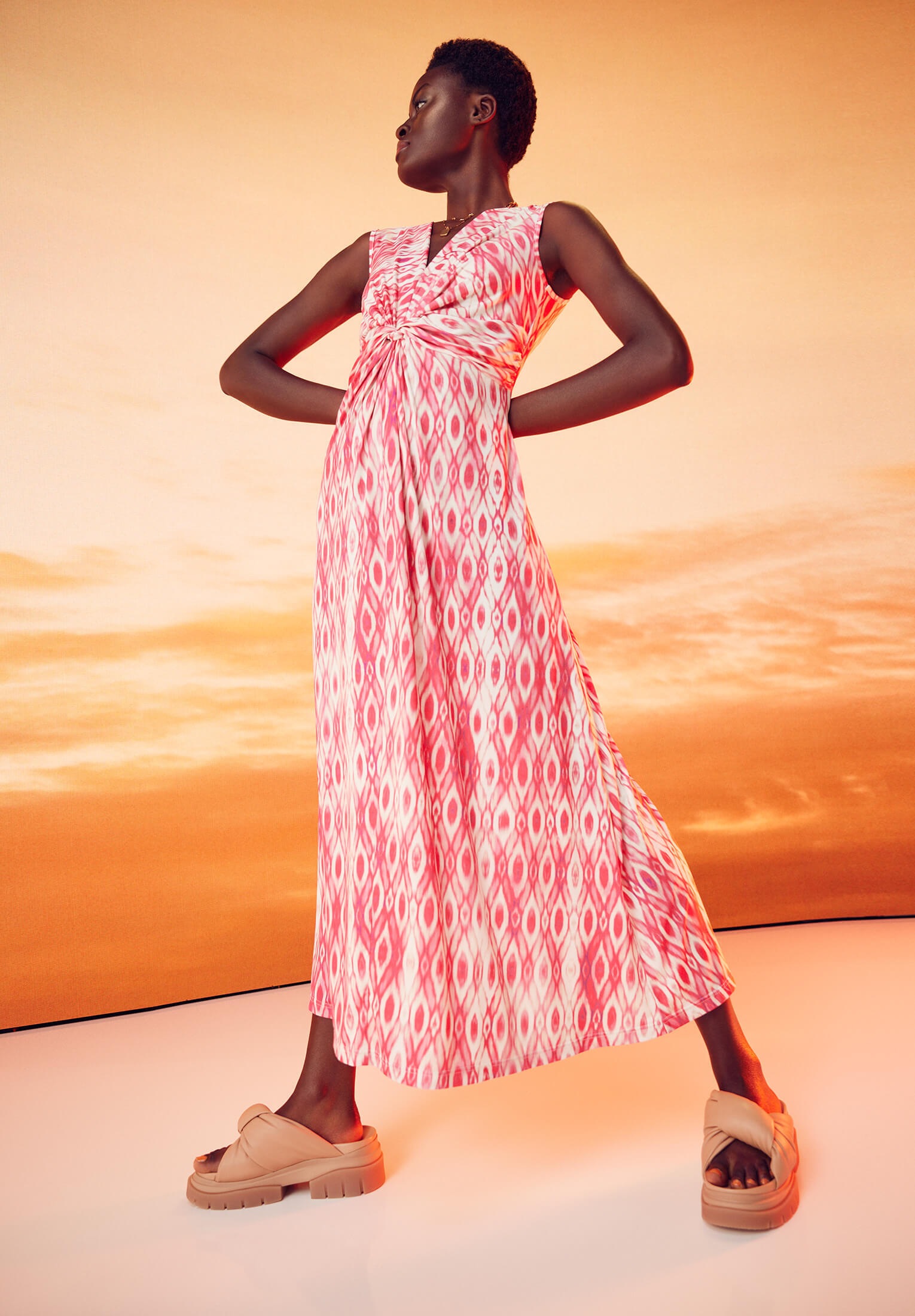 Cartoon Maxikleid »Maxikleid ohne Arm«