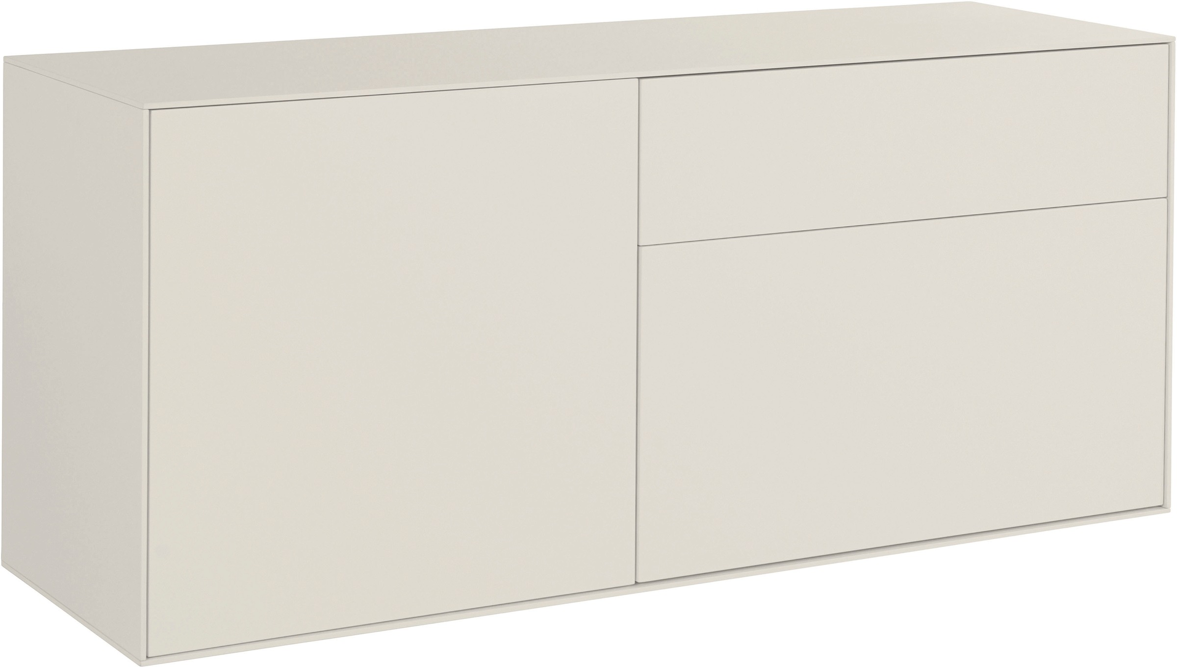 LeGer Home by Lena Gercke Lowboard »Essentials«, Breite: 127 cm, MDF lackiert, Push-to-open-Funktion