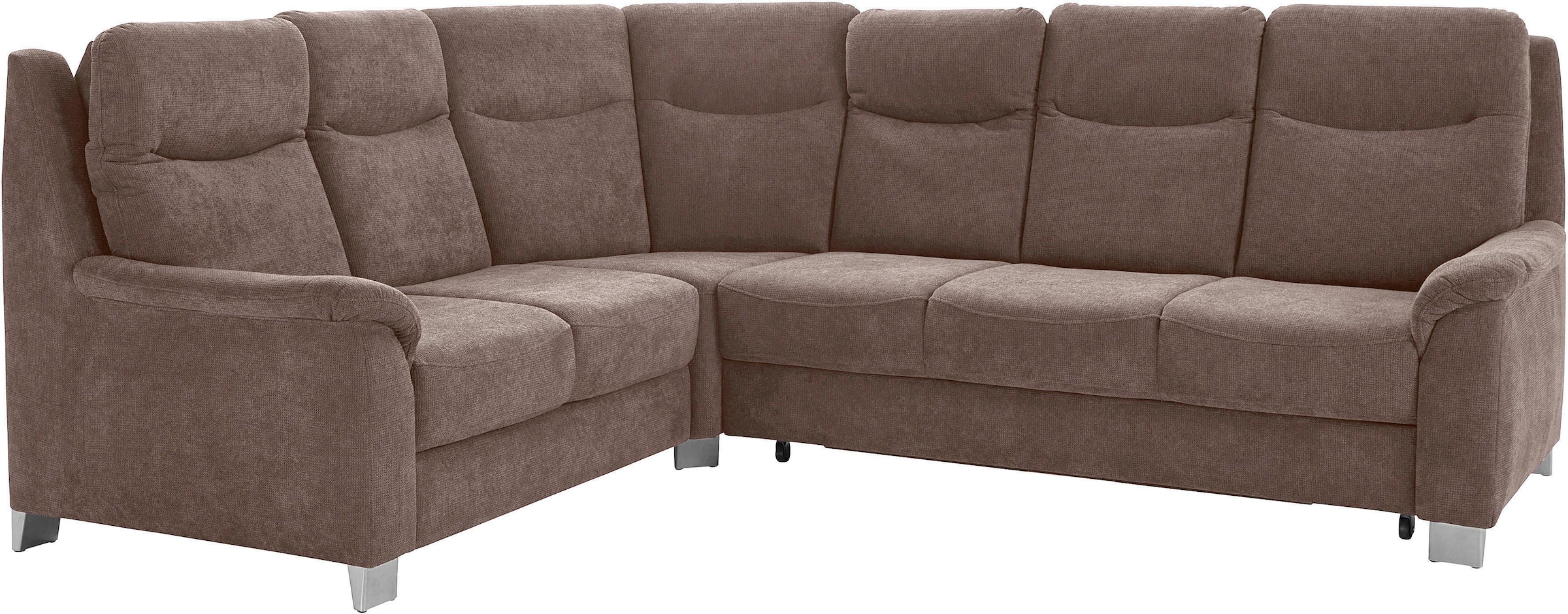 sit&more Ecksofa »Boccaccio L-Form«, mit Federkern und Kopfteilverstellung, wahlweise mit Bettfunktion